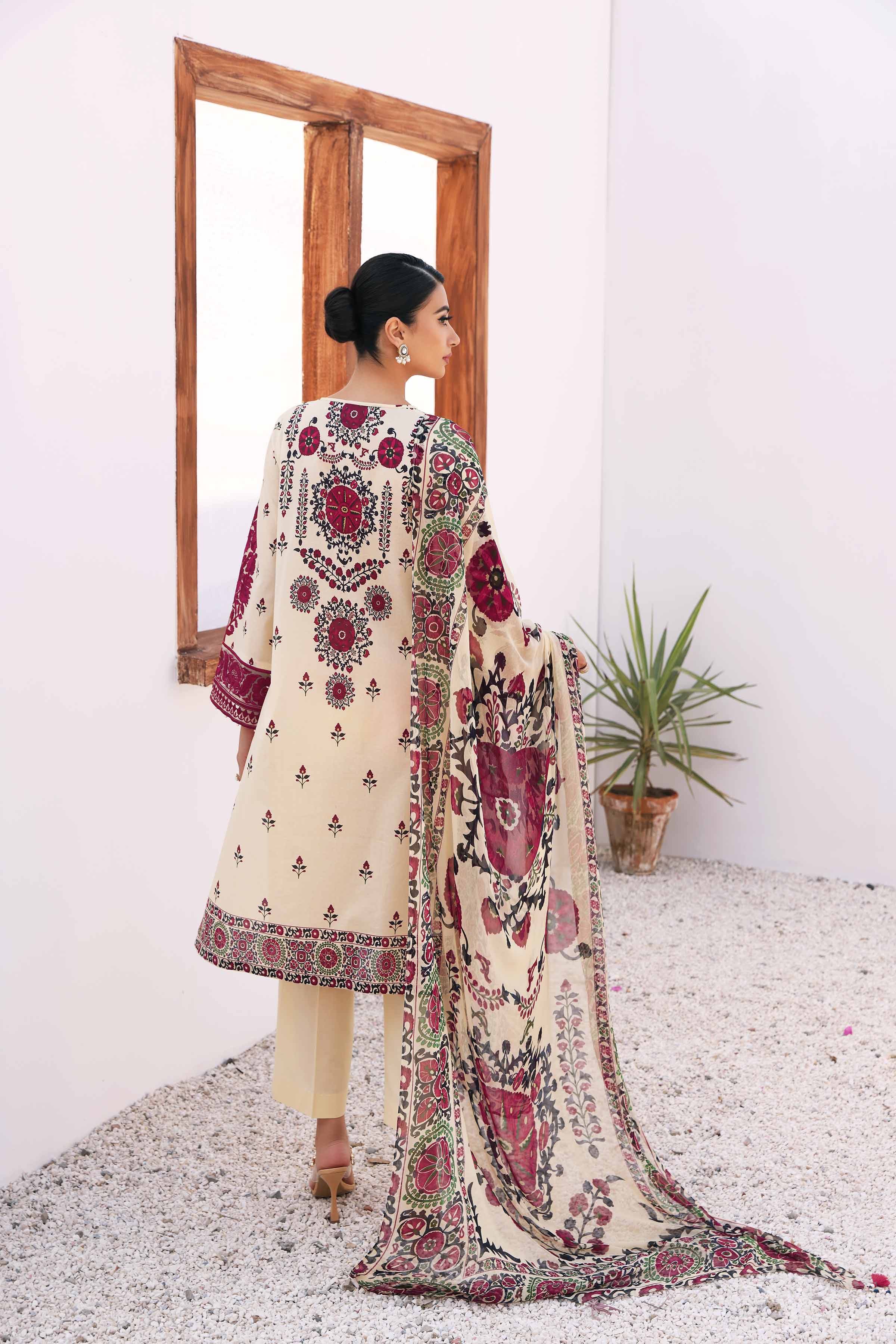 3 Piece - Printed Embroidered Suit - 42301149 - Image 2