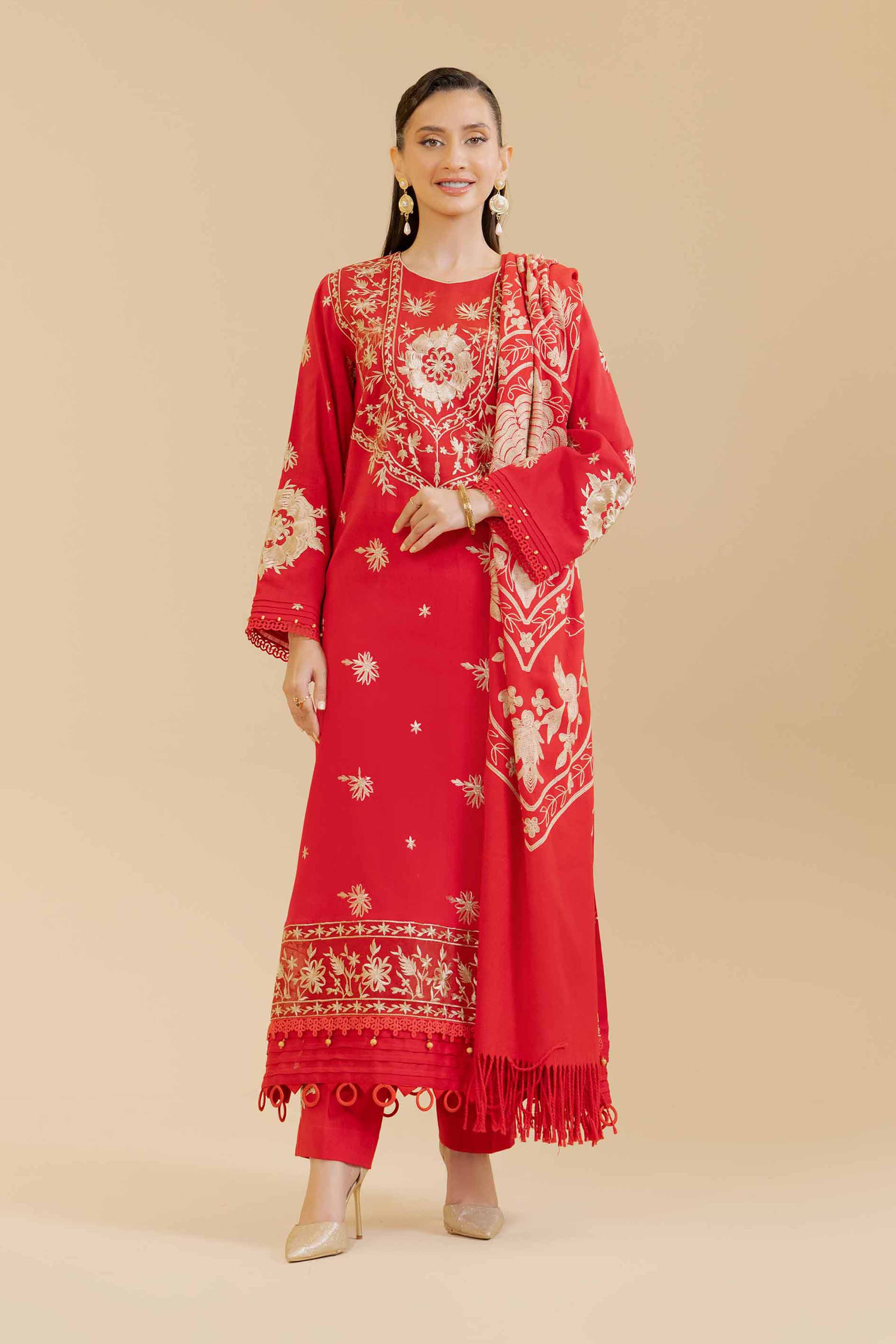 3 Piece - Embroidered Suit - 42404296 - Image 4