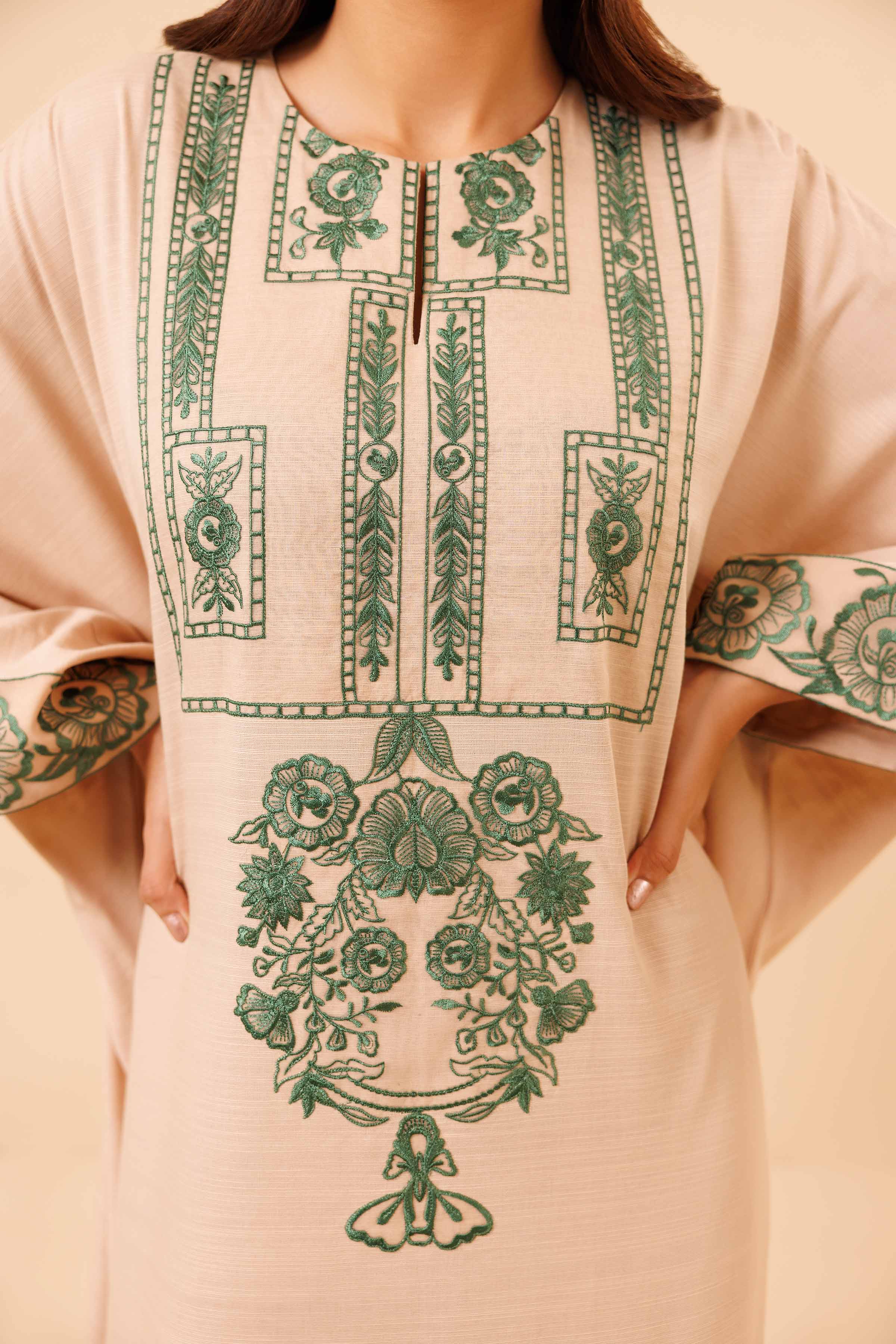 2 Piece - Dyed Embroidered Suit - 42404550 - Image 4