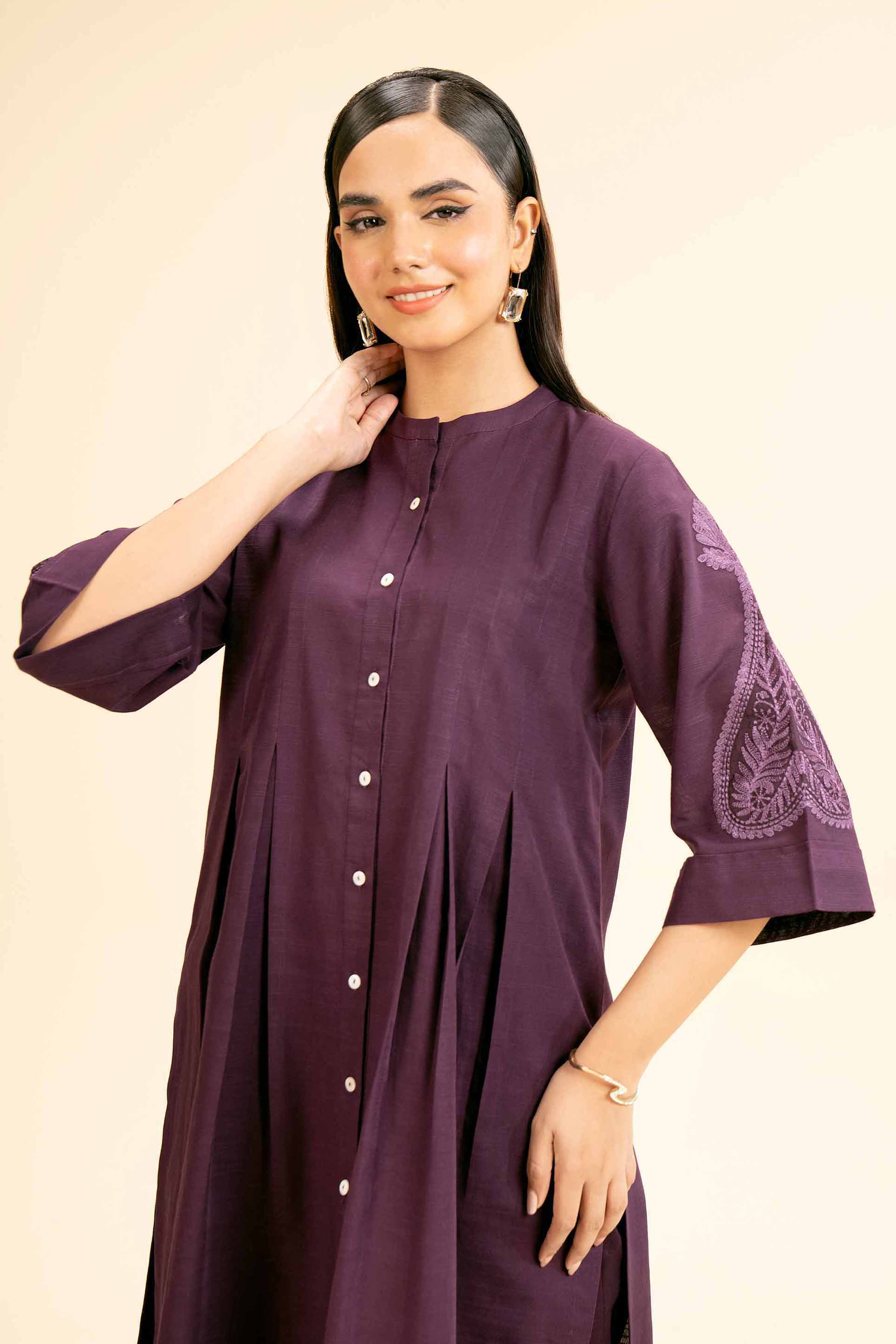 2 Piece - Dyed Embroidered Suit - 42404551 - Image 2