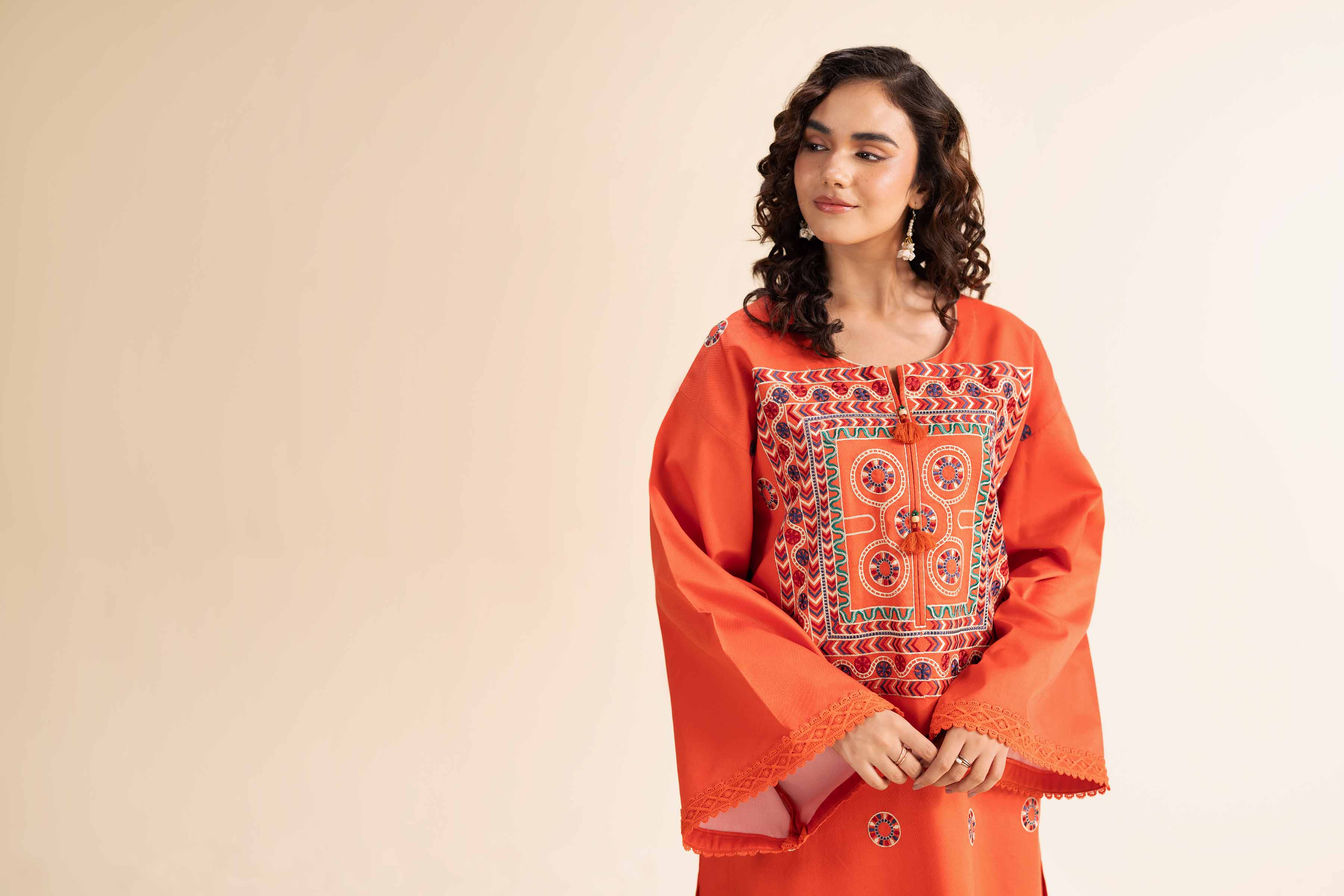 2 Piece - Dyed Embroidered Suit - 42501003 - Image 6