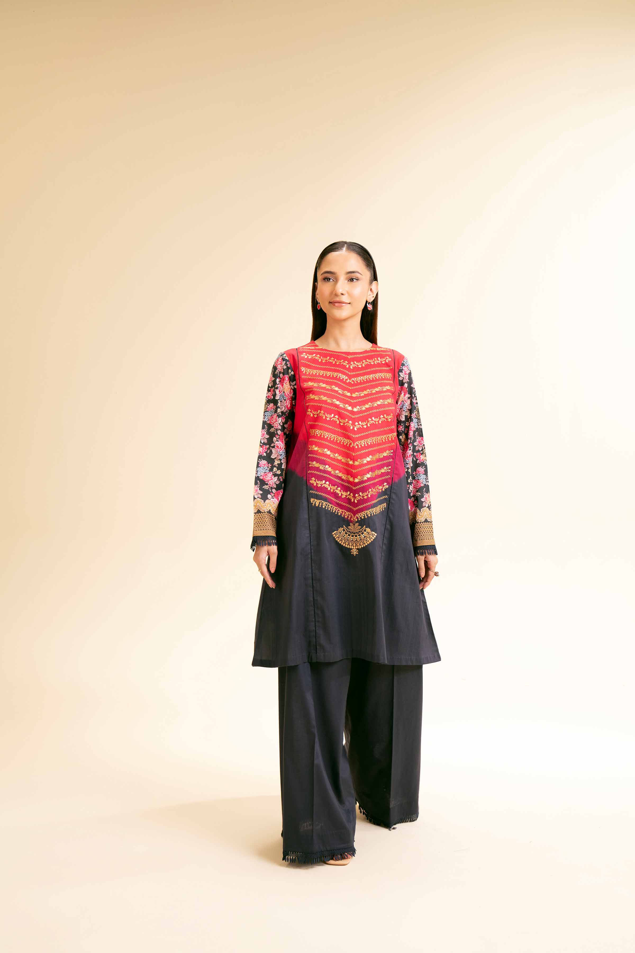 2 Piece - Digital Printed Embroidered Suit - 42501151 - Image 5