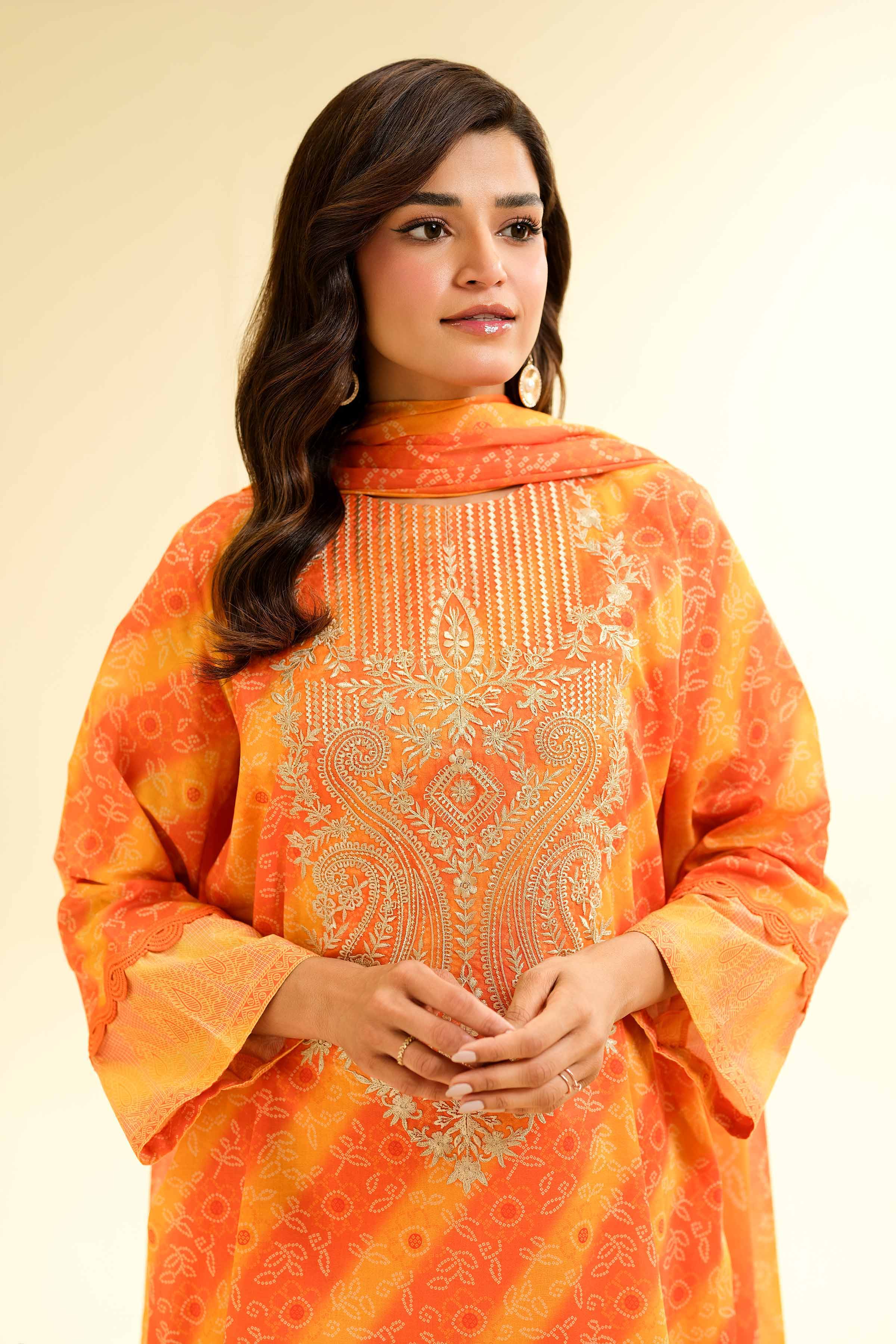 2 Piece - Printed Embroidered Suit - 42501161 - Image 4