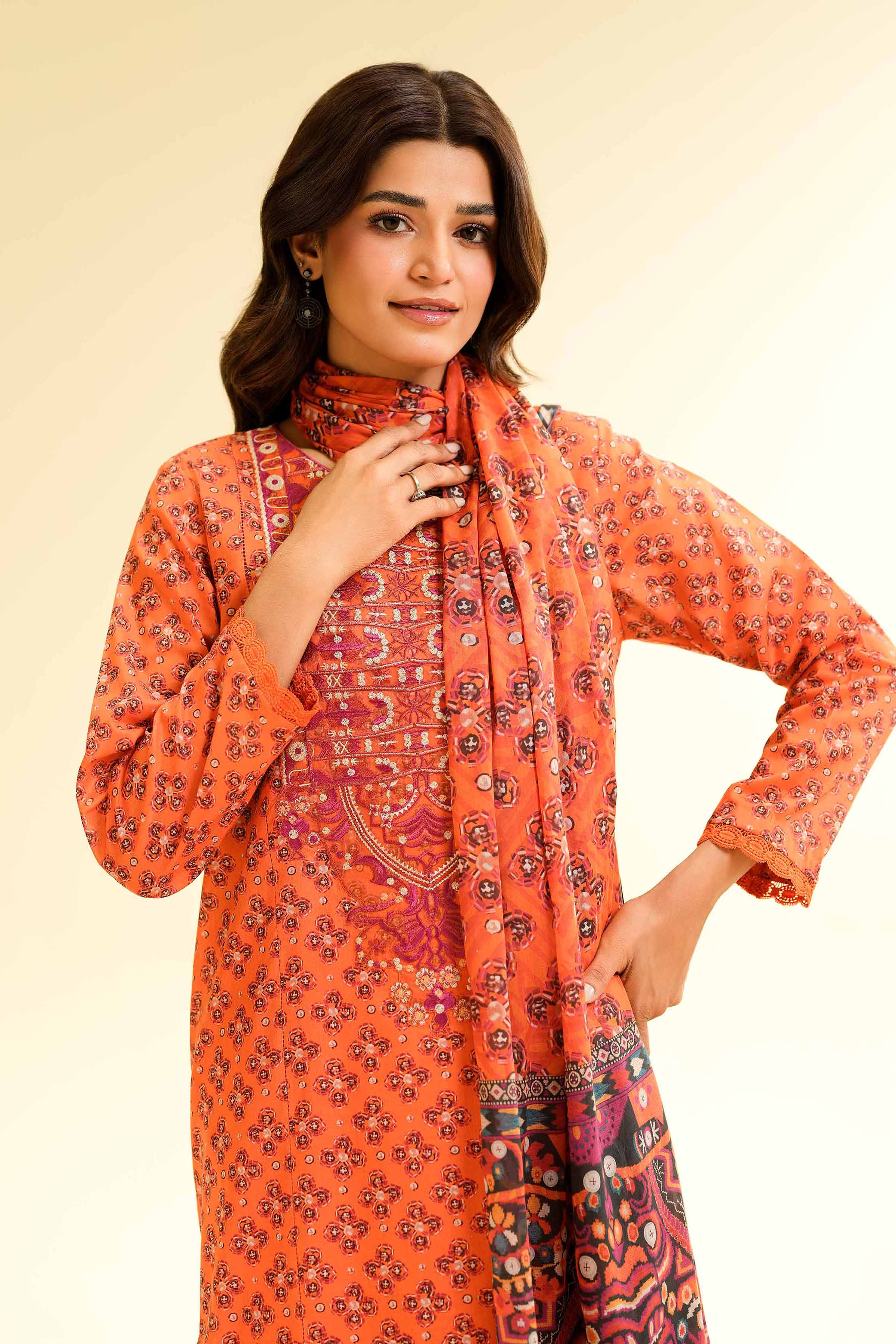2 Piece - Printed Embroidered Suit - 42501164 - Image 2