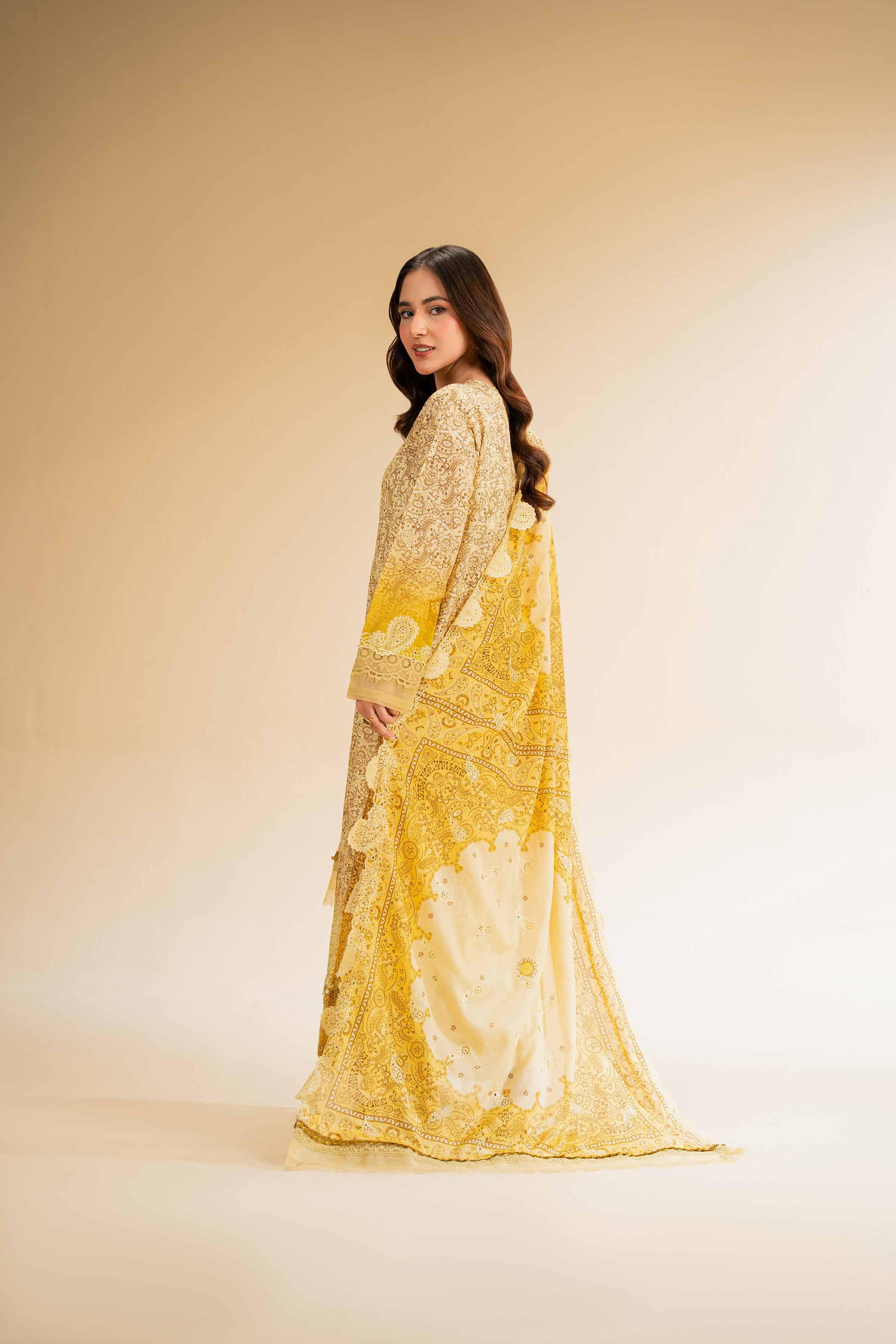 3 Piece - Digital Printed Embroidered Suit - 42501342 - Image 3