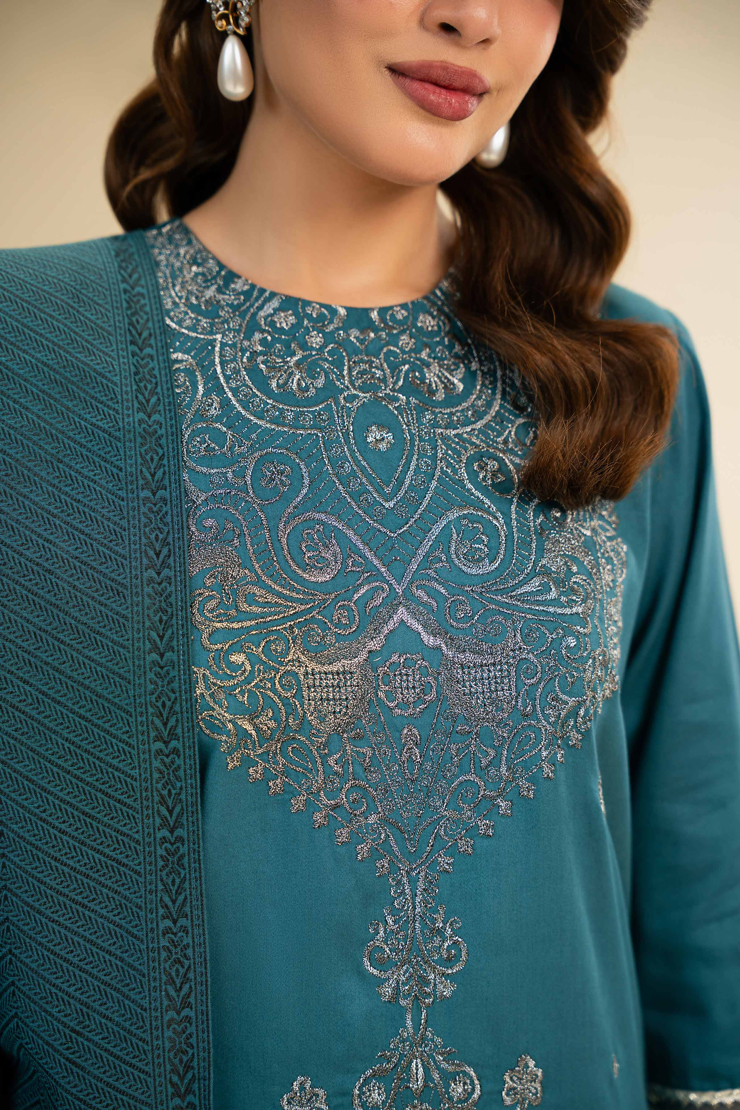 3 Piece - Embroidered Suit - 42501388 - Image 4