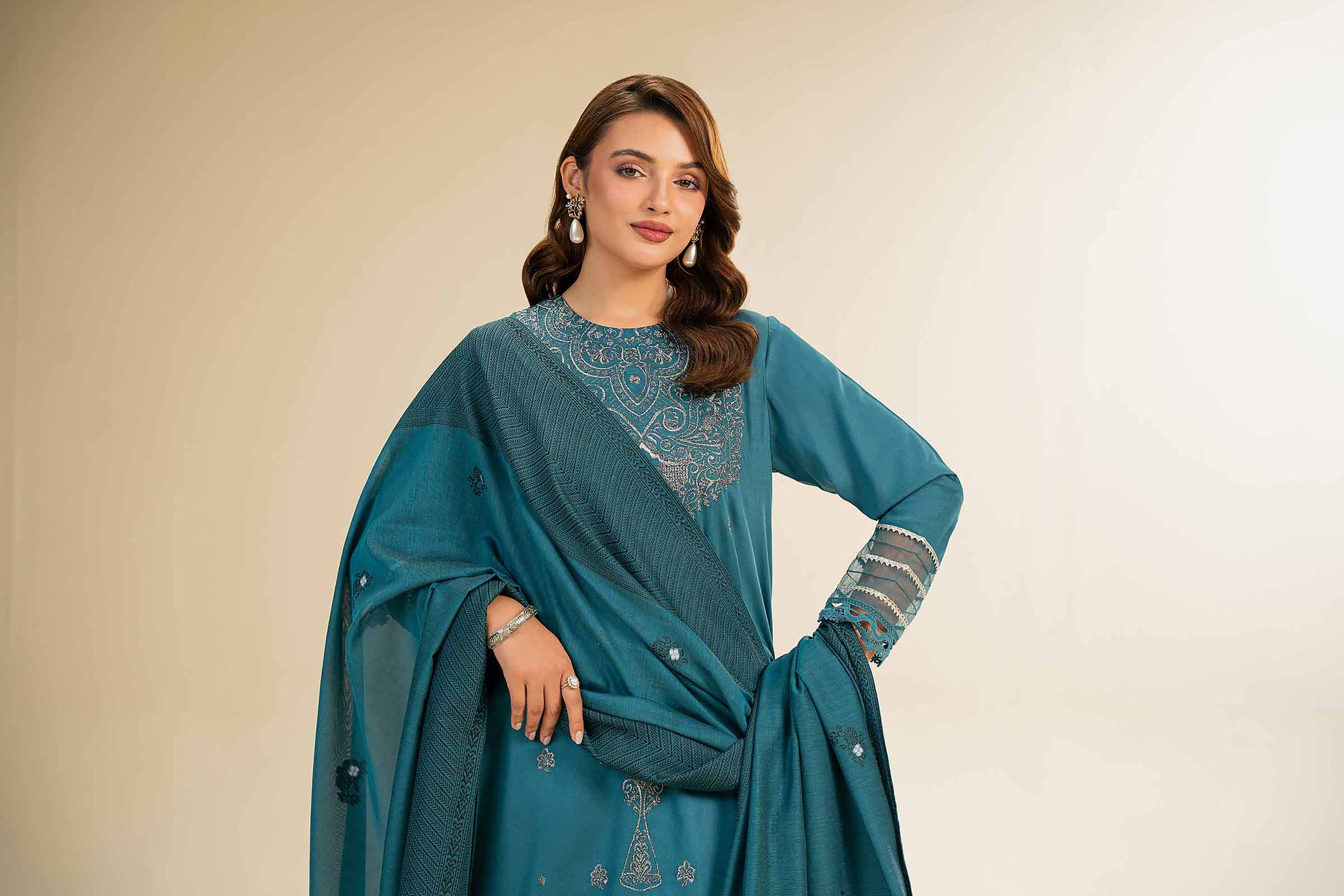 3 Piece - Embroidered Suit - 42501388 - Image 6