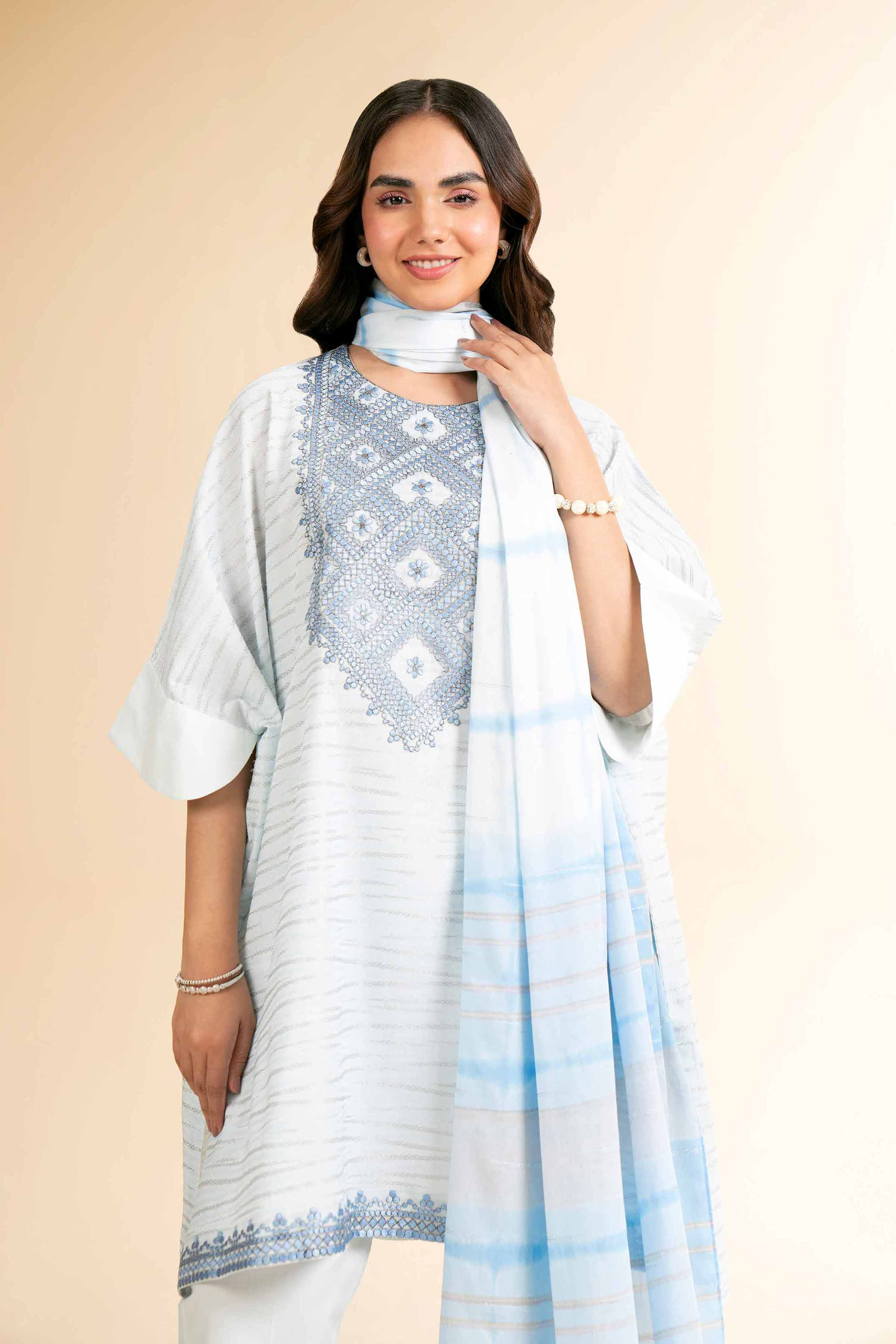 3 Piece - Digital Printed Embroidered Suit - 42501636 - Image 2