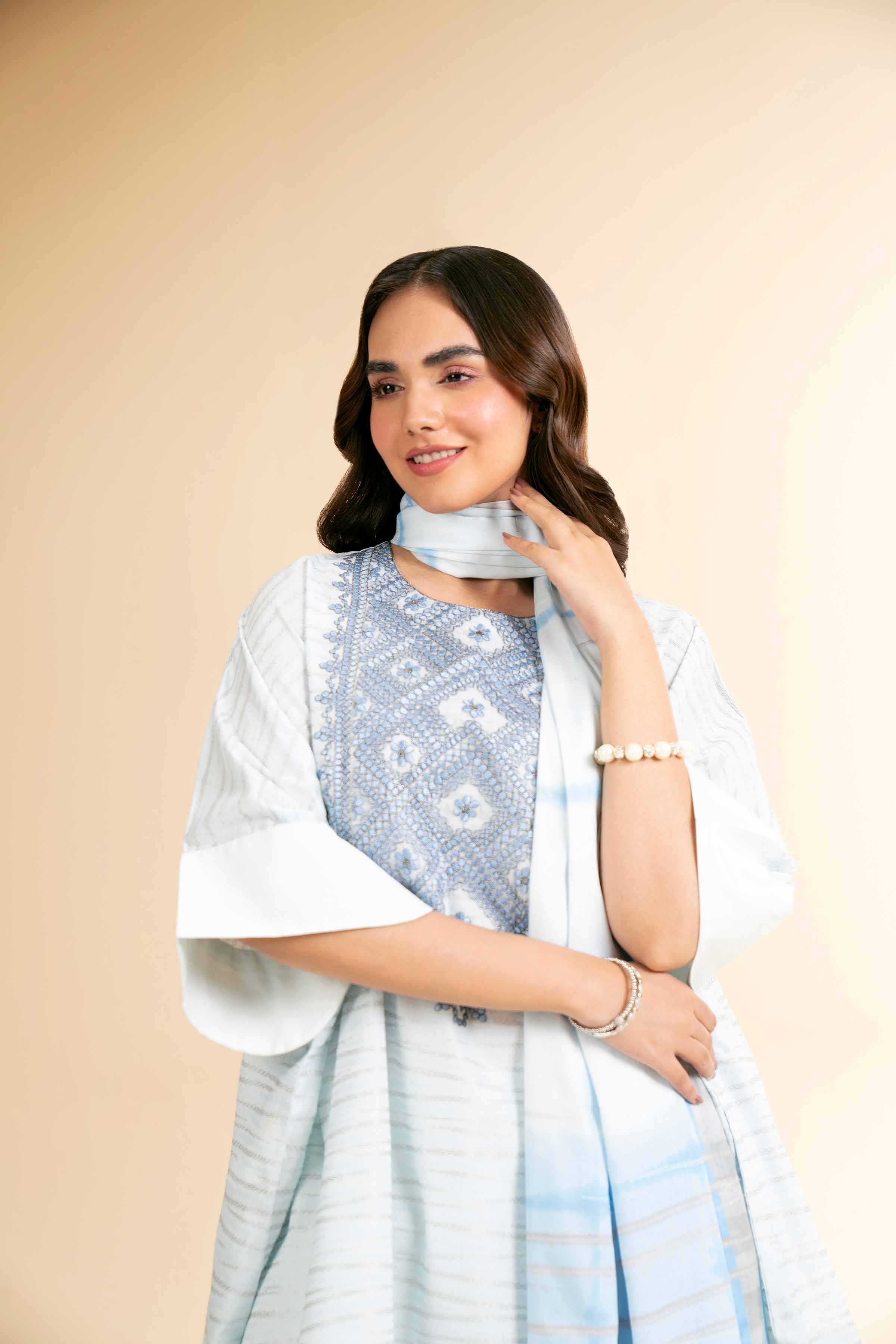 3 Piece - Digital Printed Embroidered Suit - 42501636 - Image 5