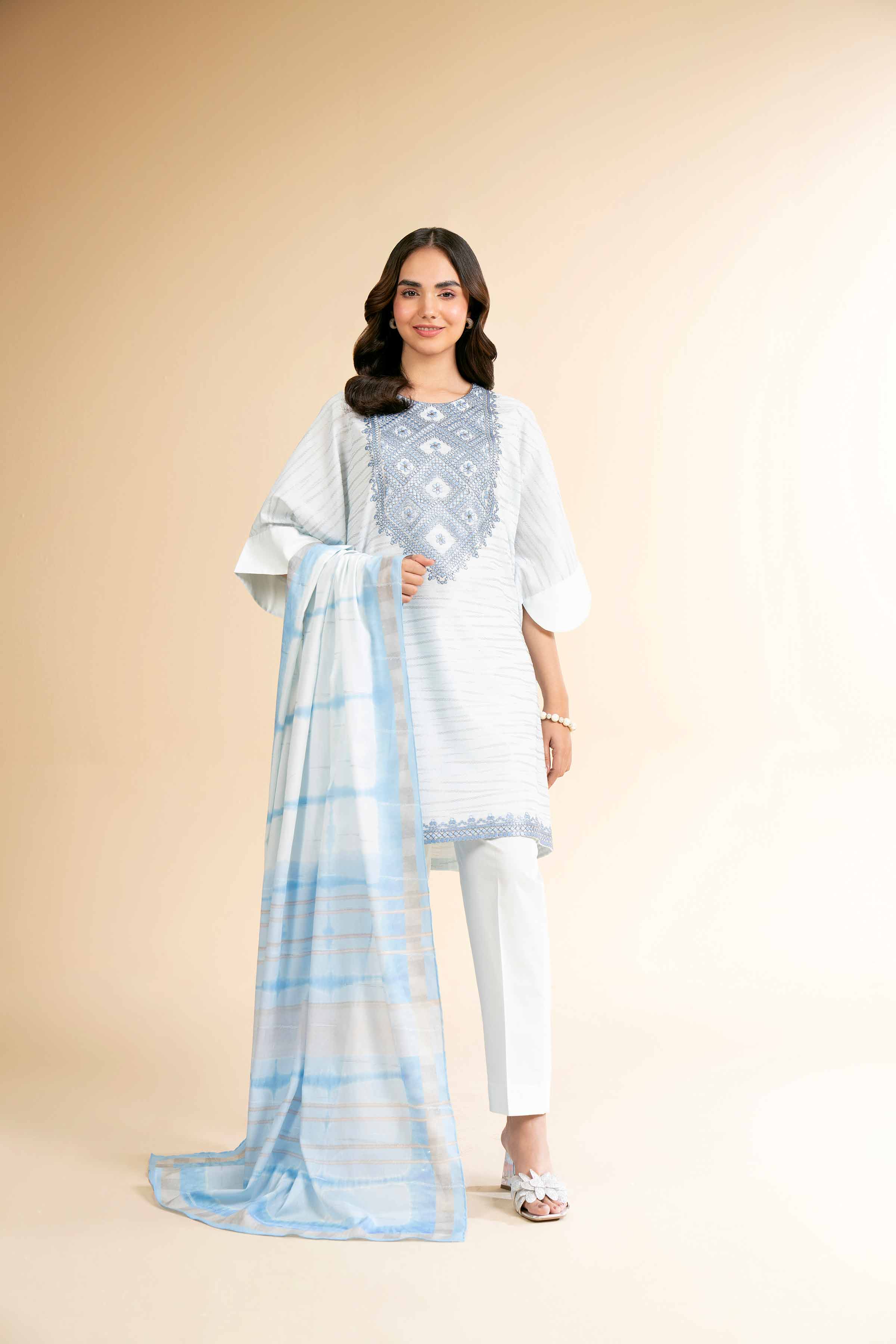 3 Piece - Digital Printed Embroidered Suit - 42501636 - Image 6