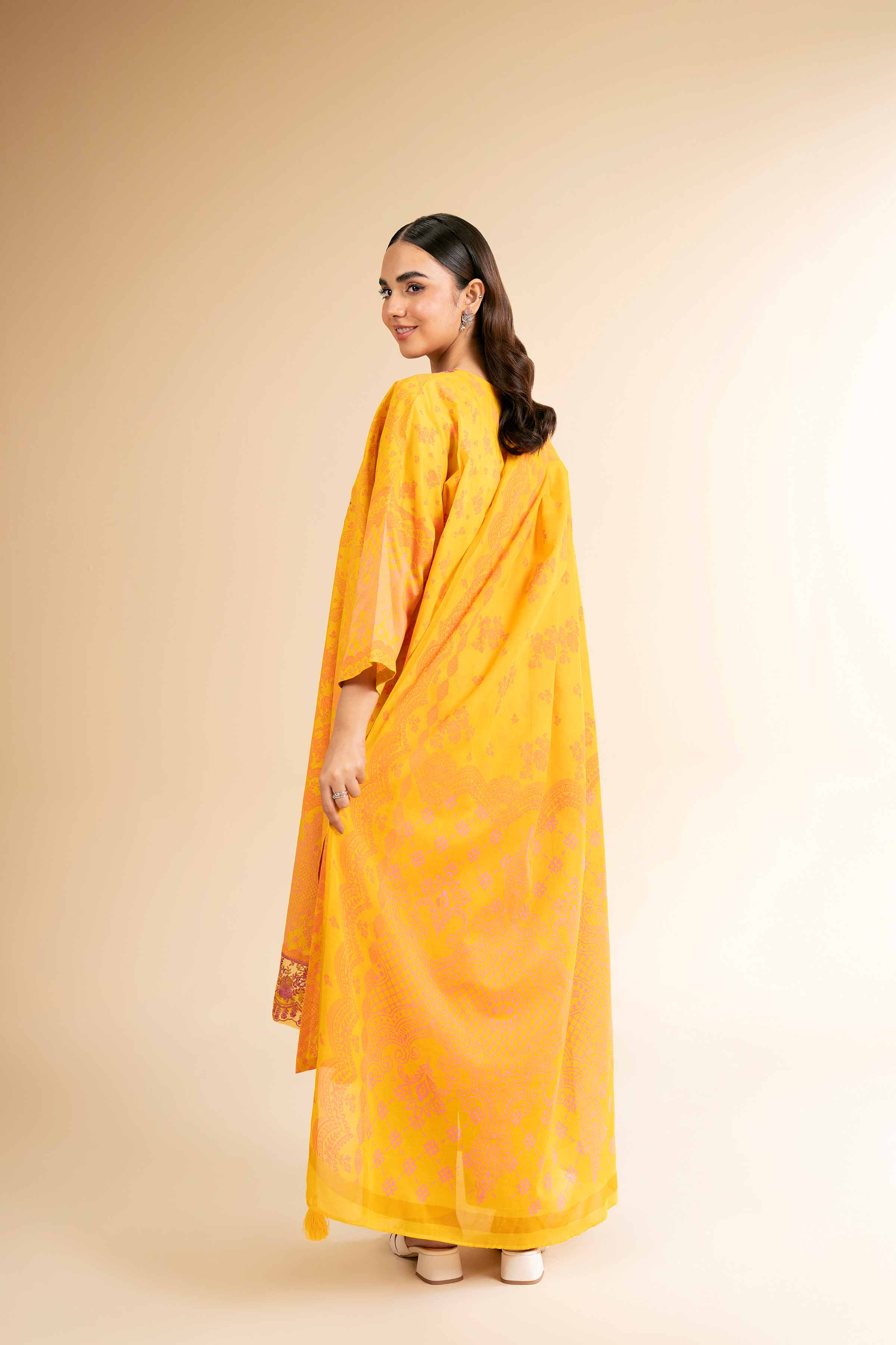 3 Piece - Flatbed Paste Embroidered Suit - 42501661 - Image 3