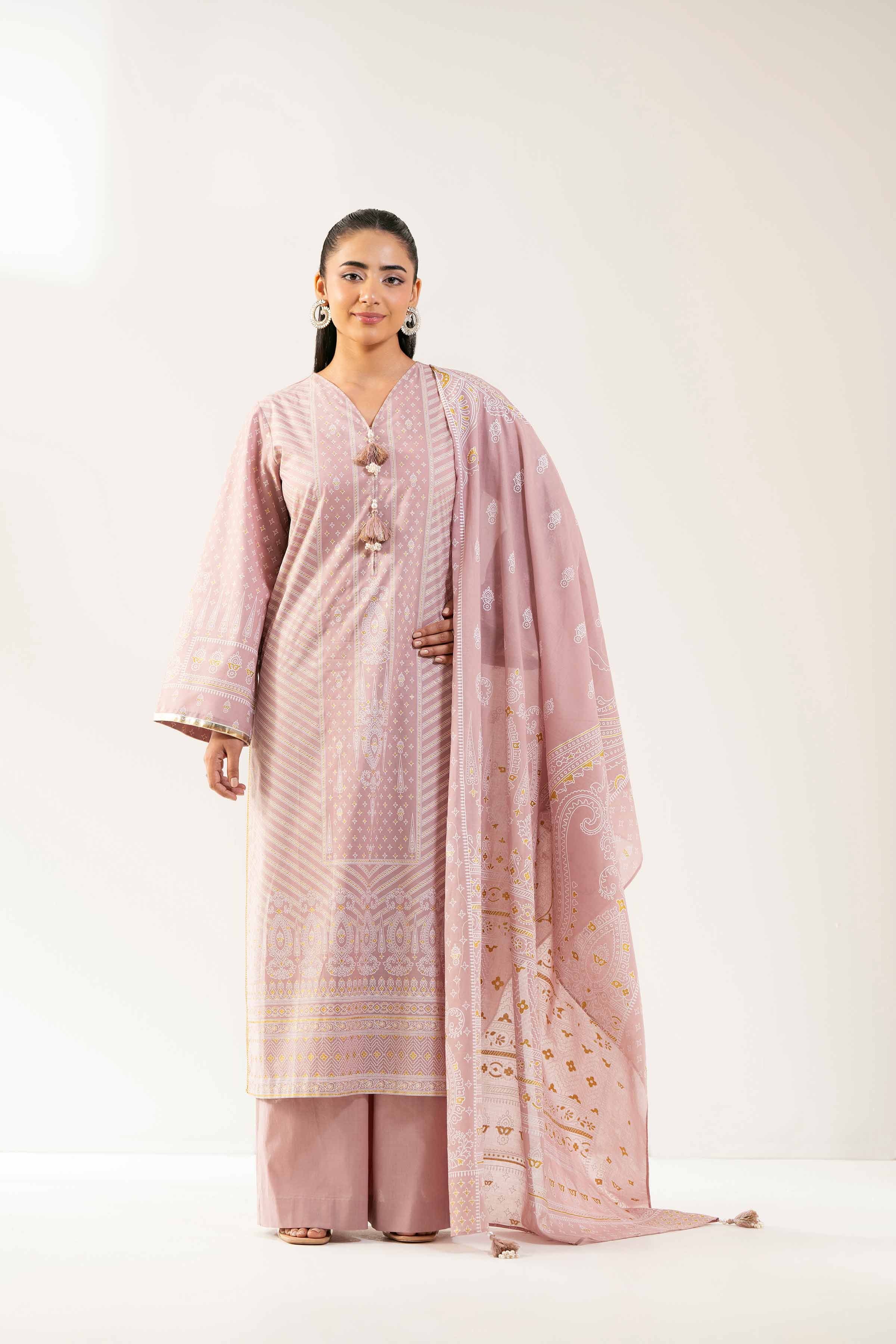 3 Piece - Foil Printed Suit - 42501899 - Image 5