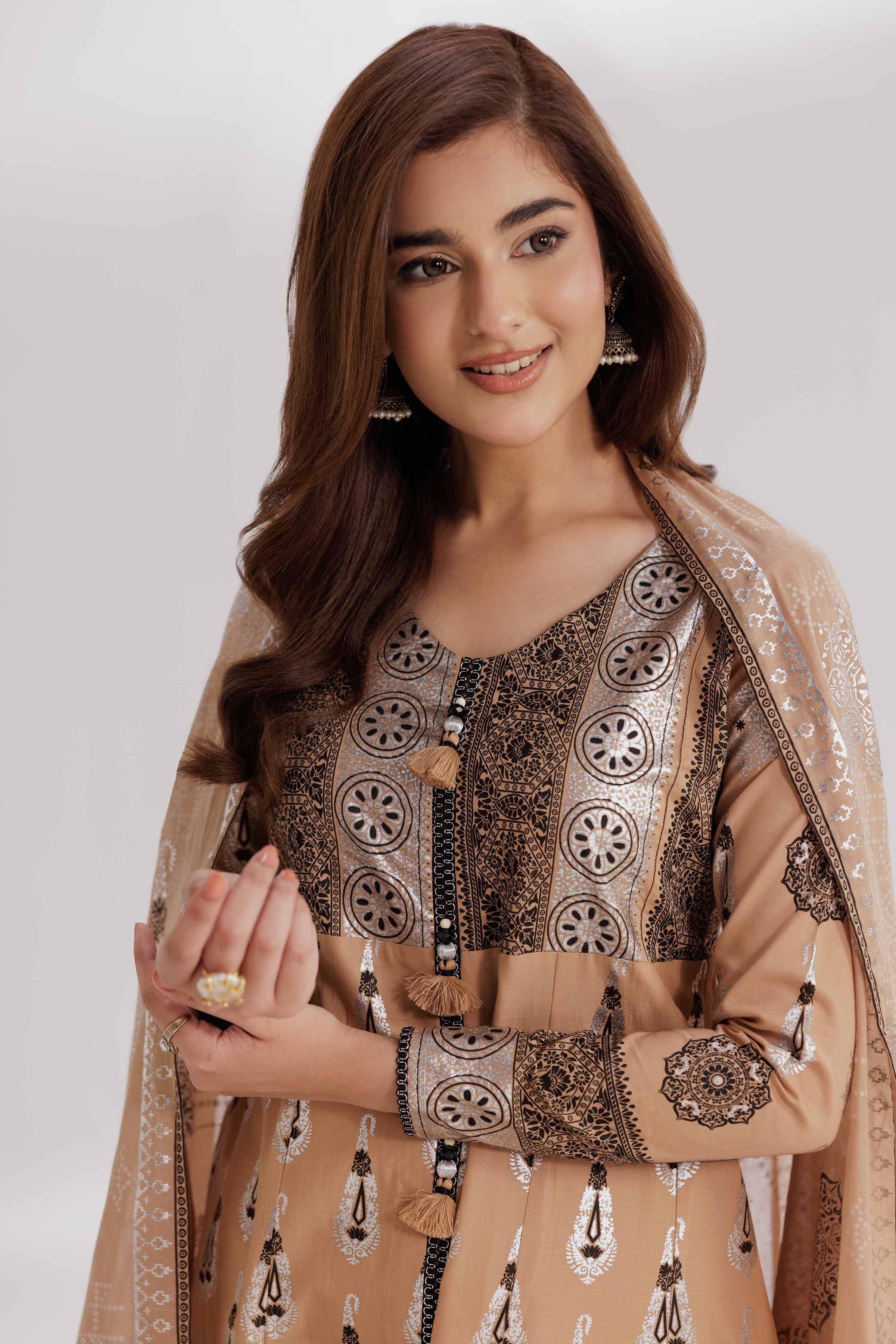 3 Piece - Foil Printed Suit - 42501903 - Image 4