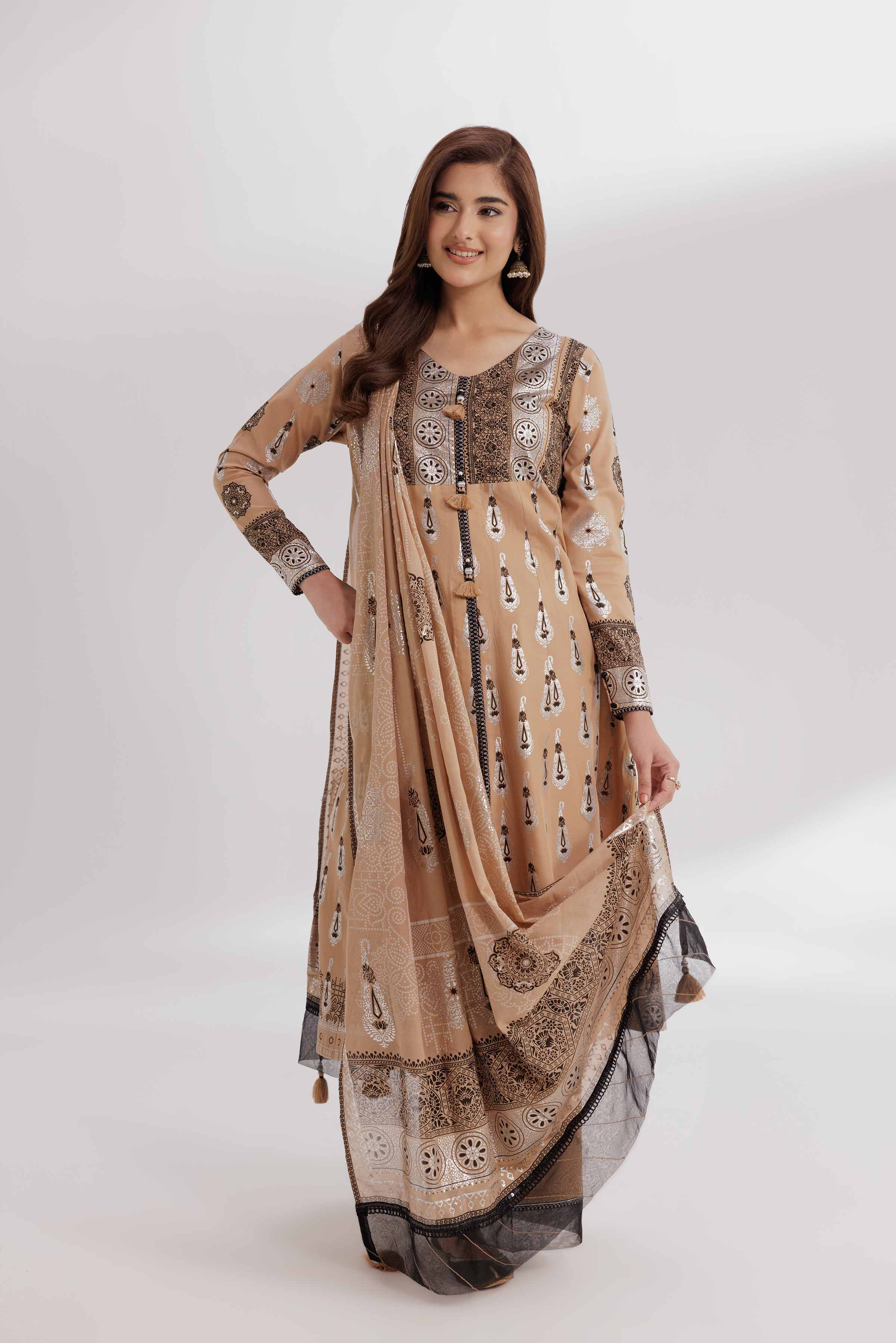3 Piece - Foil Printed Suit - 42501903 - Image 5