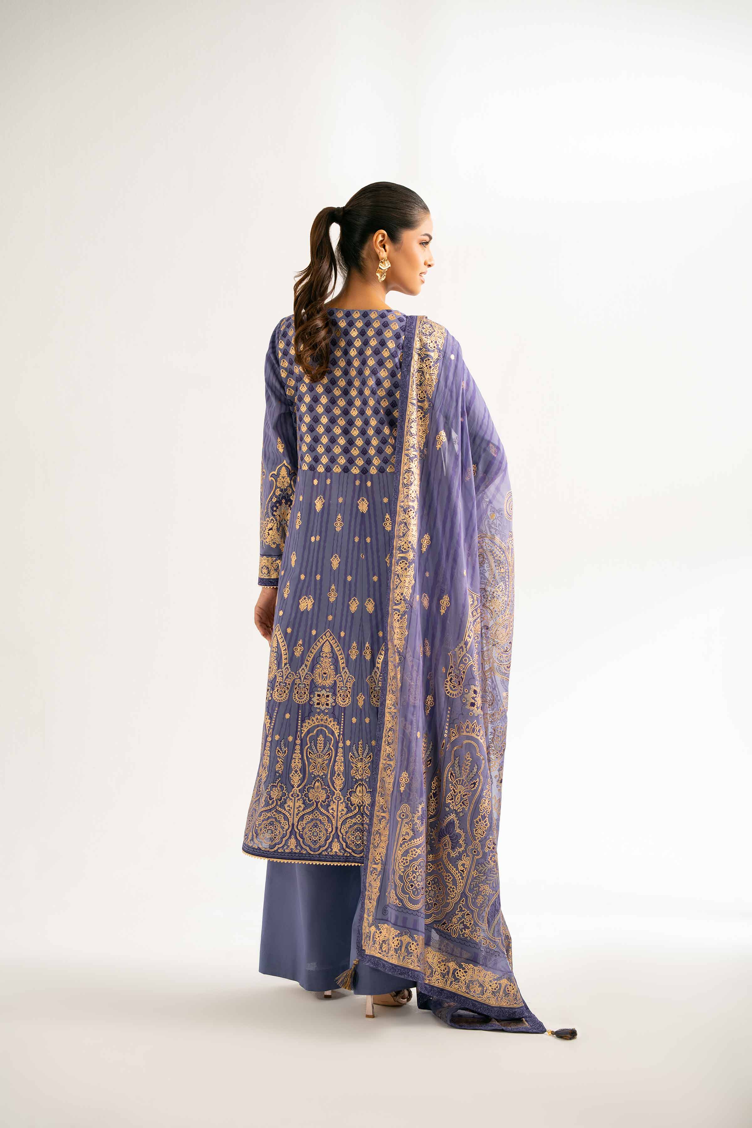 3 Piece - Foil Printed Suit - 42501908 - Image 3