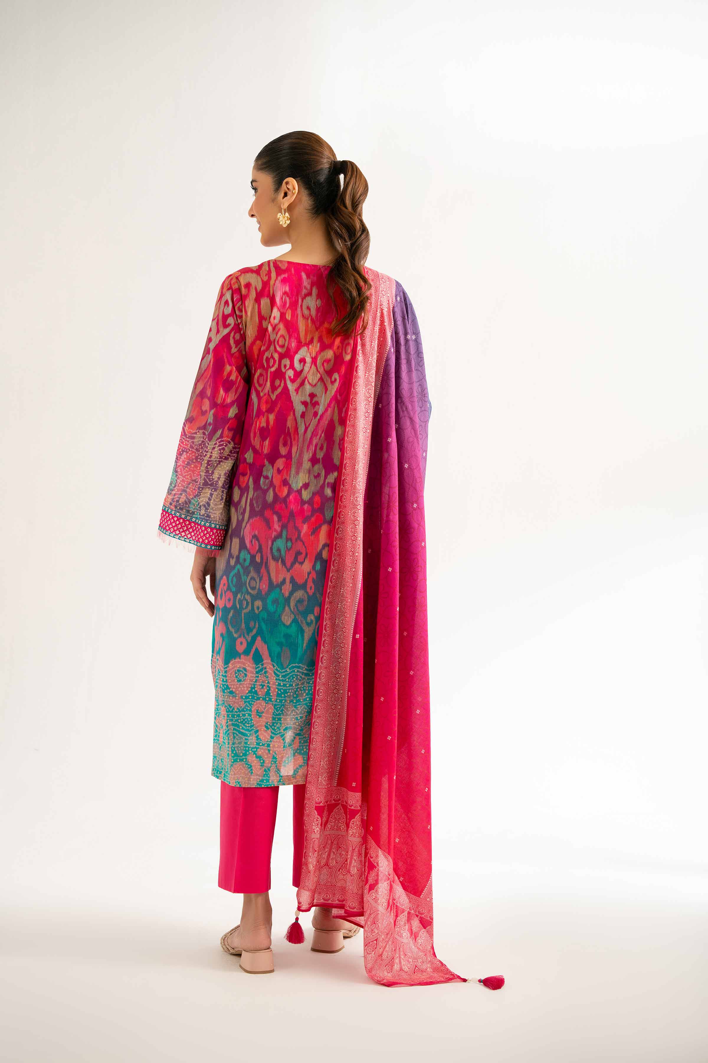 3 Piece - Digital Printed Embroidered Suit - 42501927 - Image 3