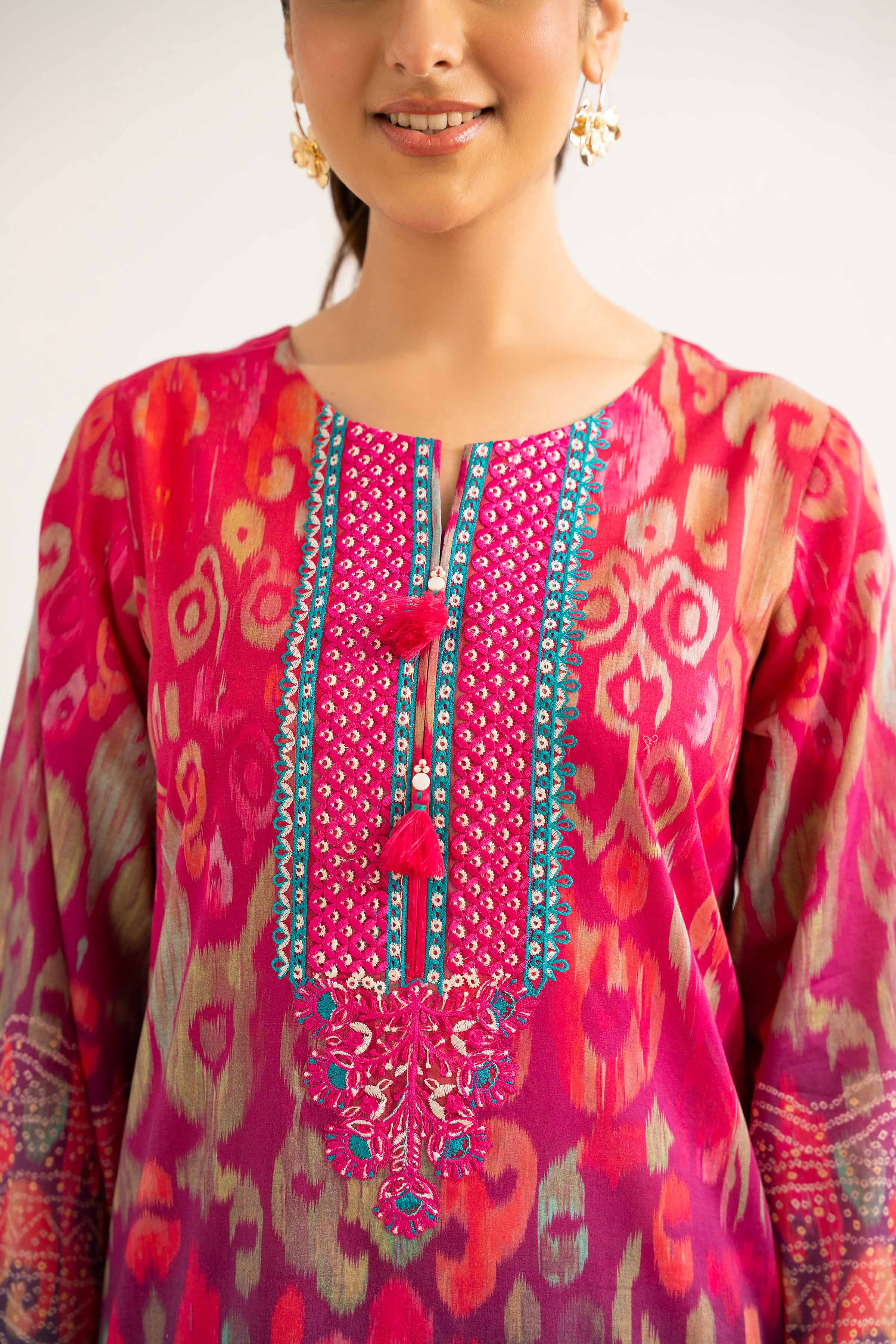 3 Piece - Digital Printed Embroidered Suit - 42501927 - Image 4