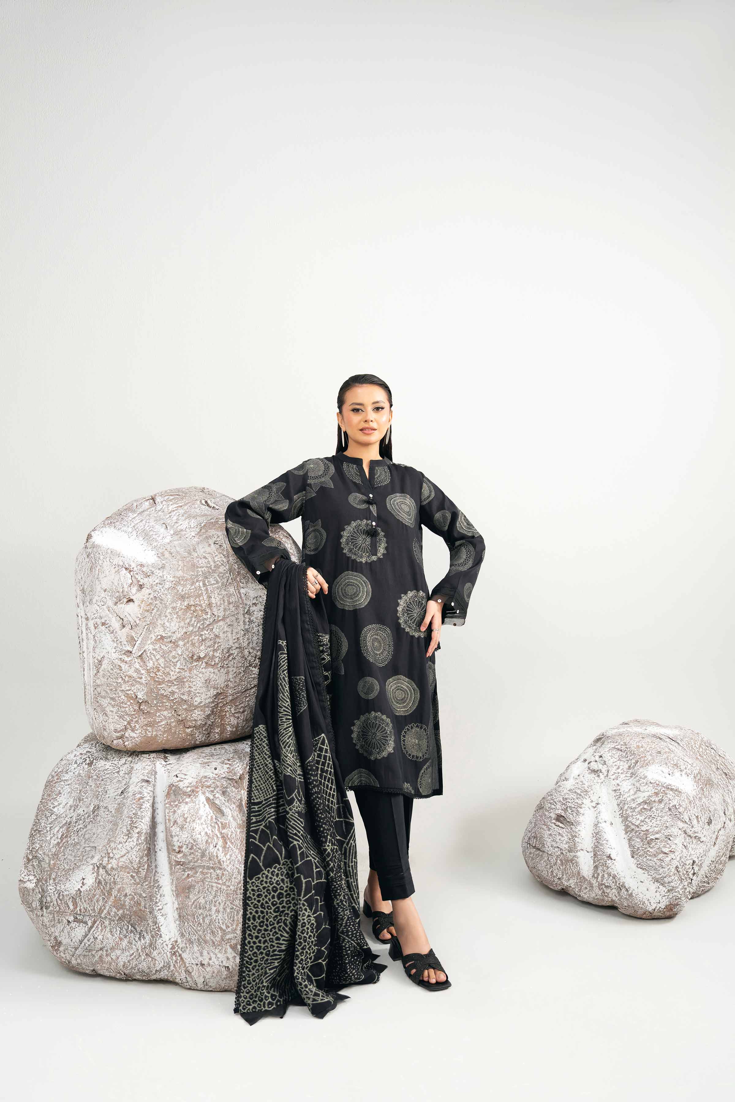 3 Piece - Dyed Jacquard Suit - 42502042 - Image 6