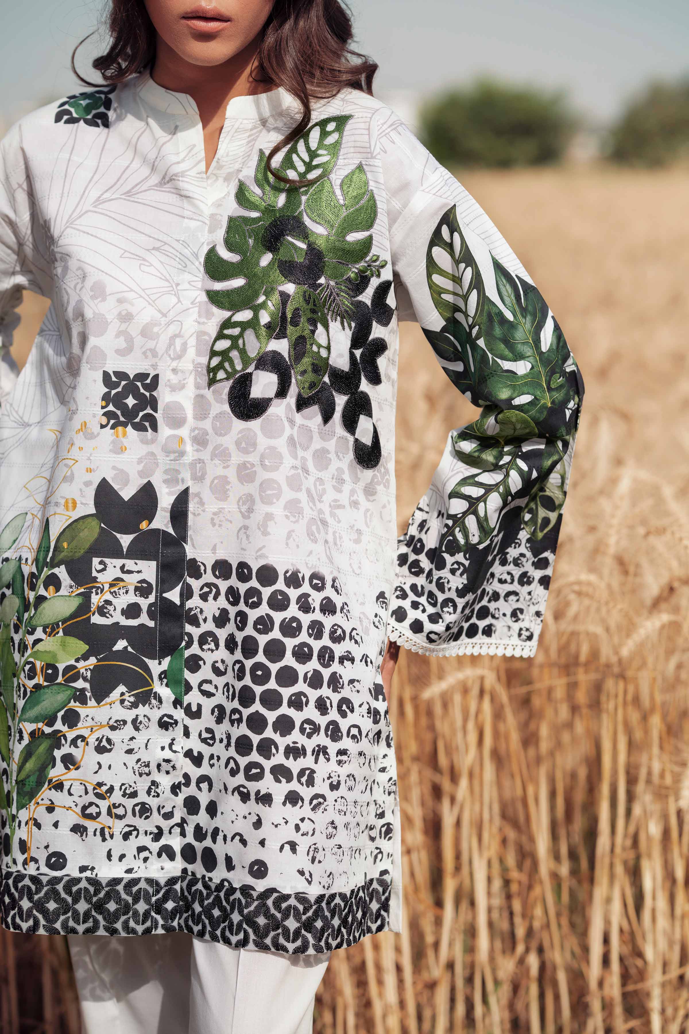 3 Piece - Digital Printed Embroidered Suit - 42502051 - Image 3
