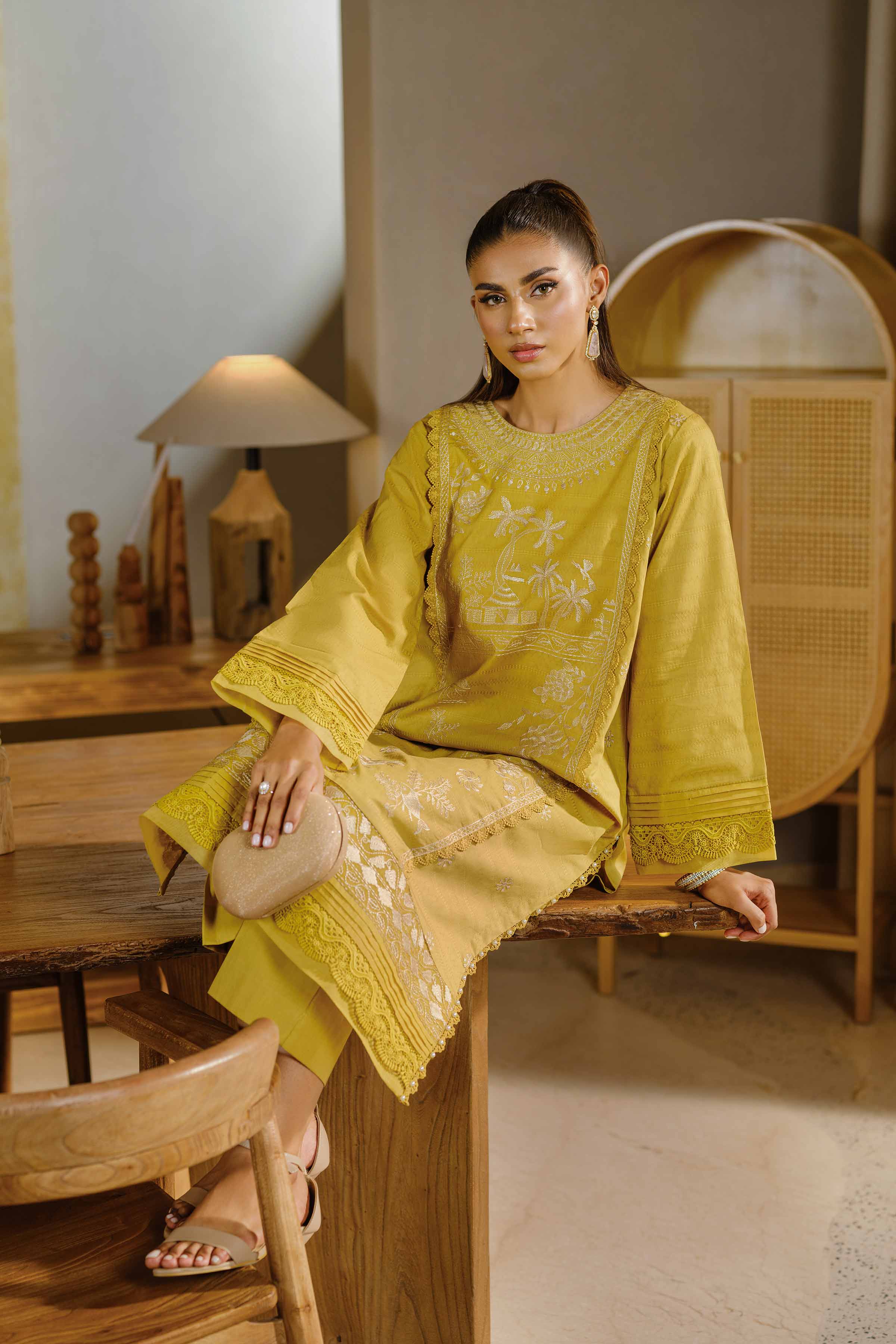 2 Piece - Dyed Embroidered Suit - 42502056 - Image 5