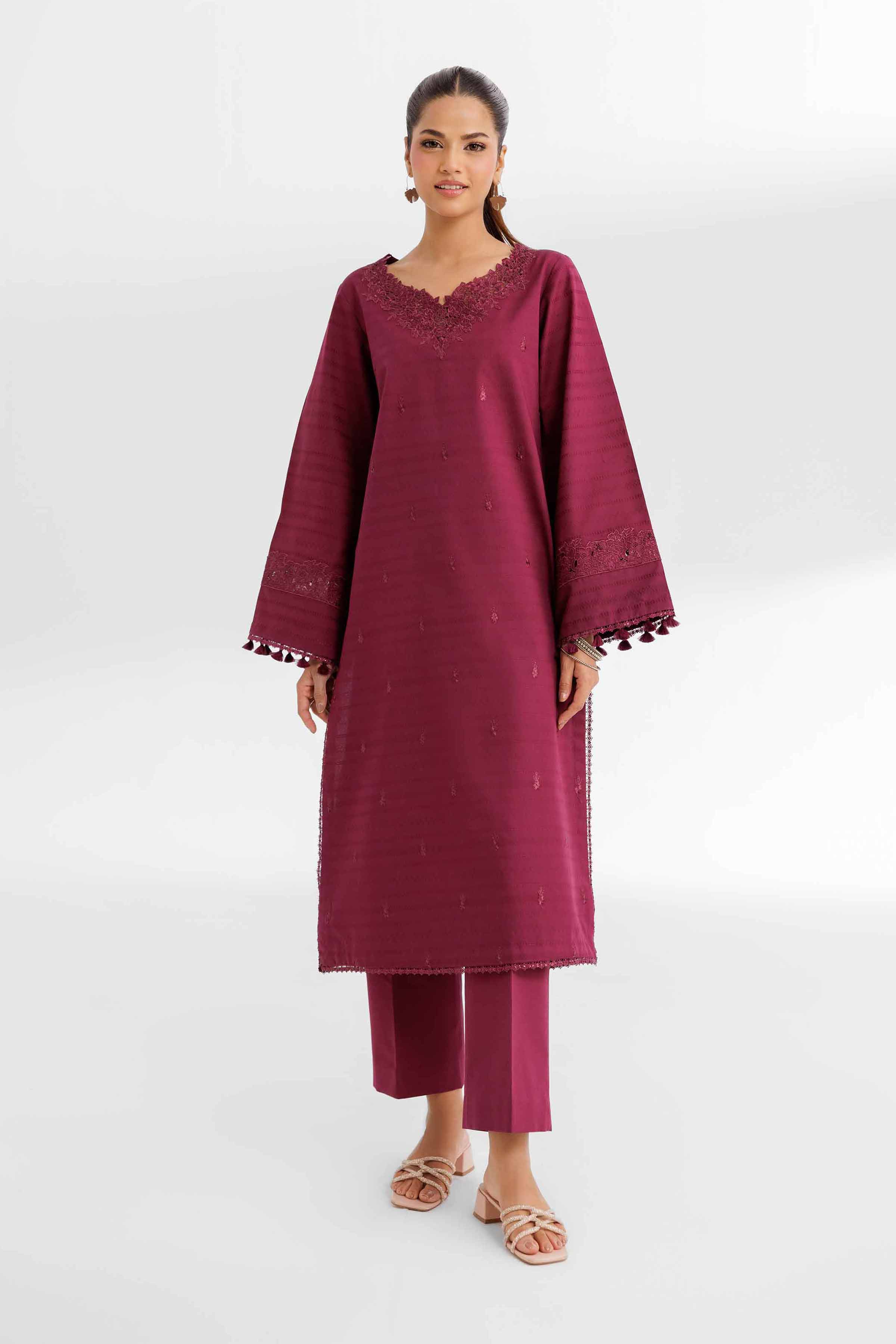 2 Piece - Dyed Embroidered Suit - 42502158 - Image 2