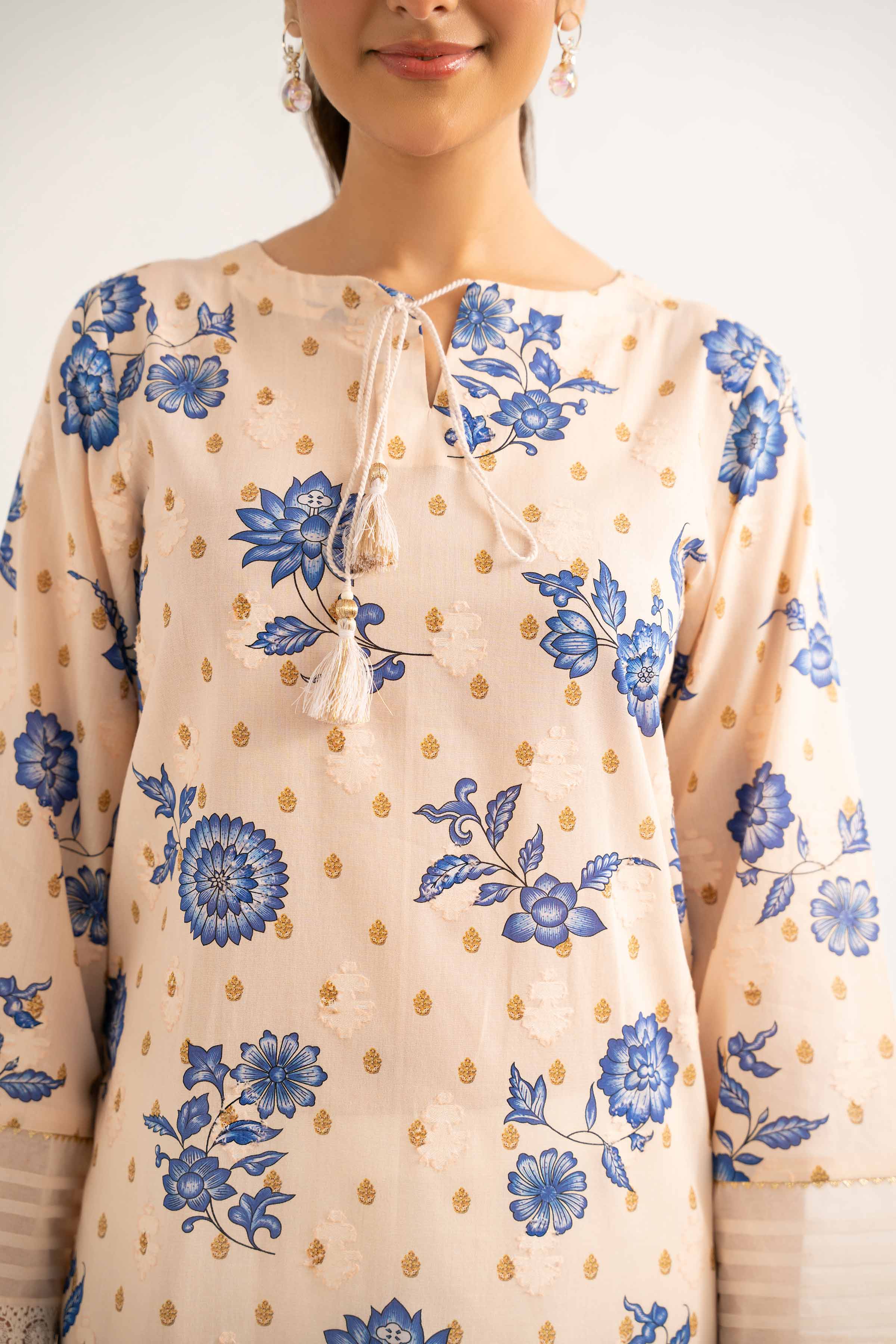 3 Piece - Digital Printed Embroidered Suit - 42502204 - Image 4