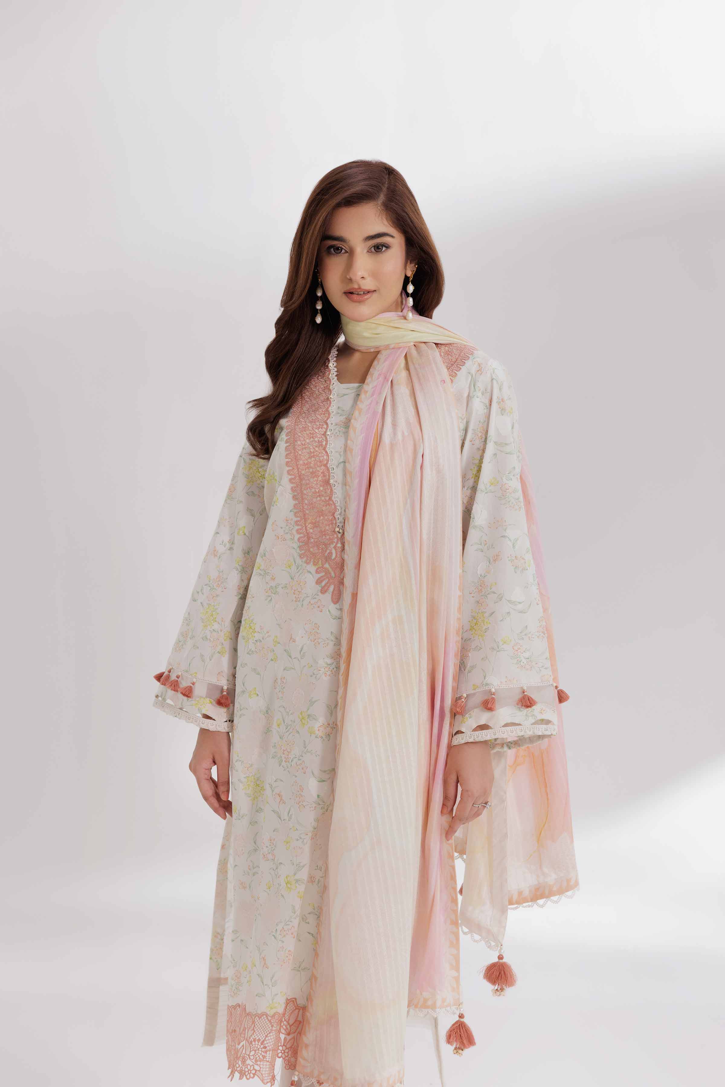 3 Piece - Digital Printed Embroidered Suit - 42502209 - Image 5