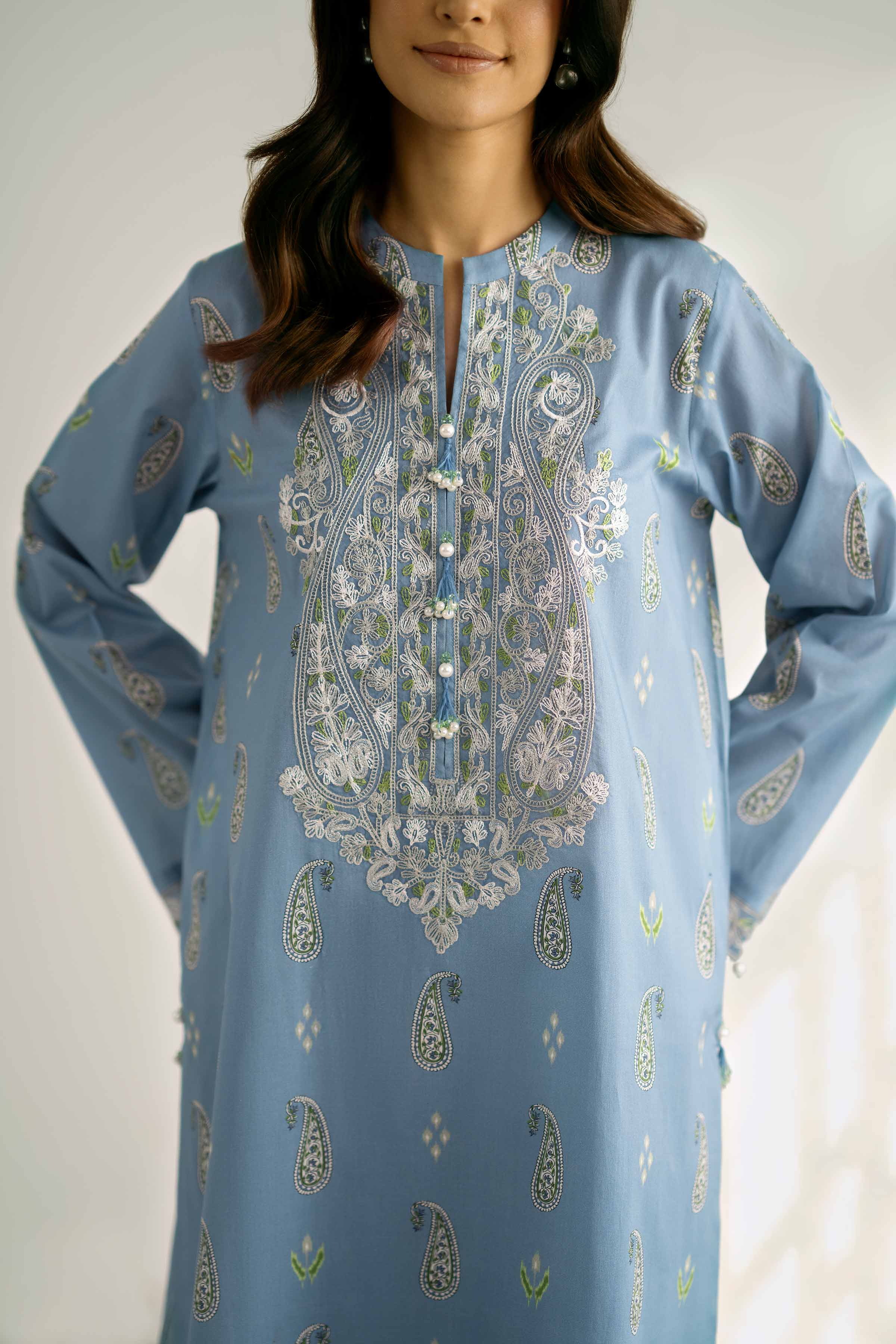 2 Piece - Printed Embroidered Suit - 42502358 - Image 4