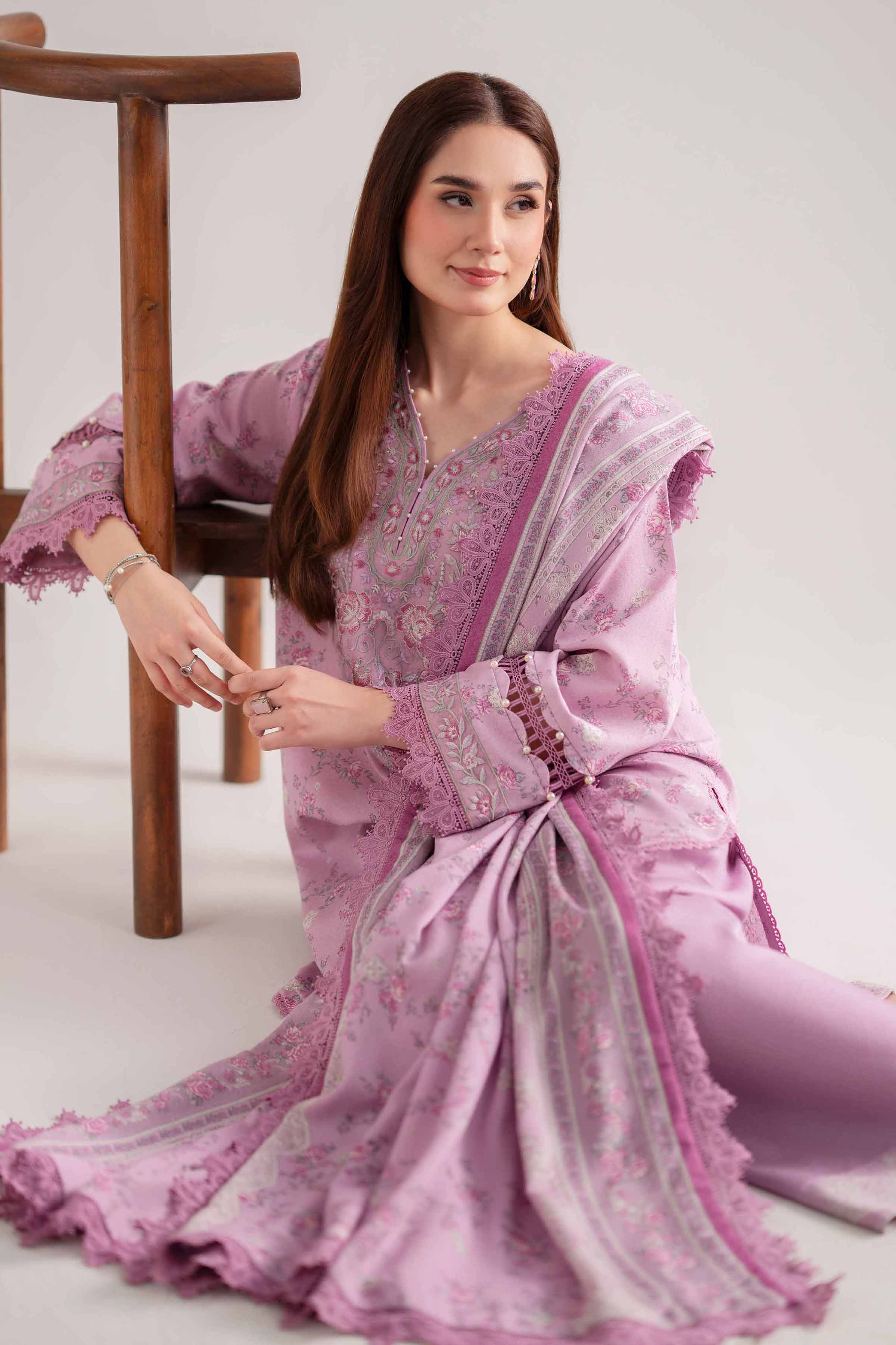 3 Piece - Printed Embroidered Suit - 42502455 - Image 5