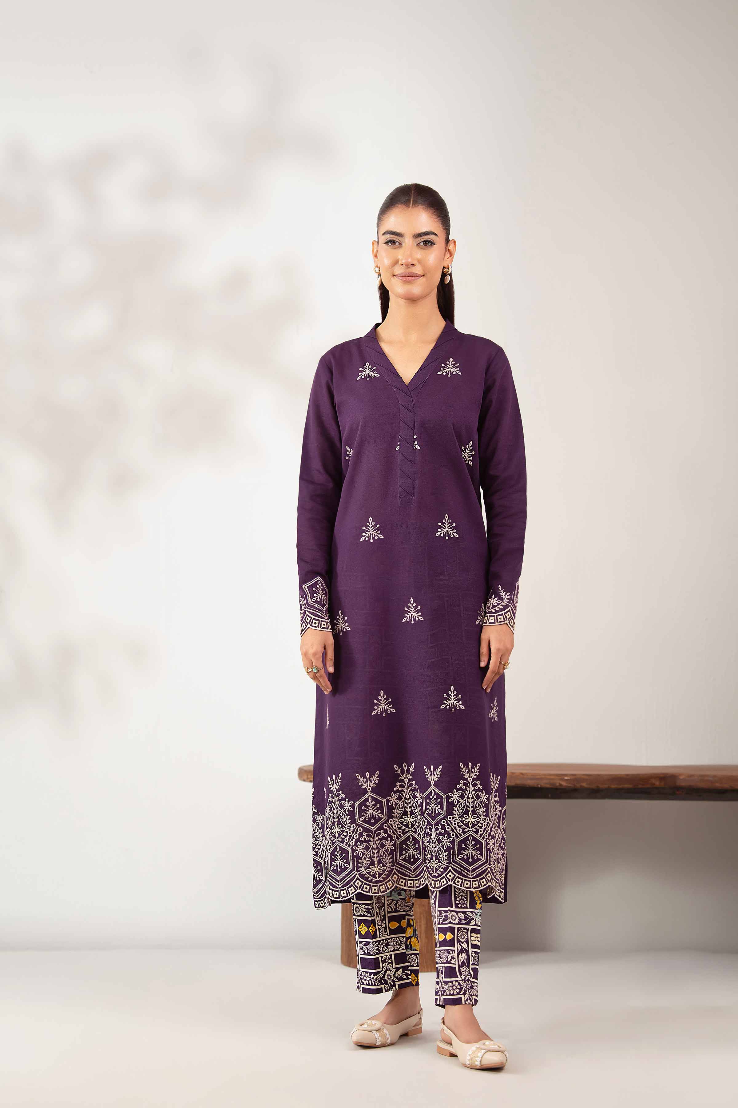2 Piece - Printed Embroidered Suit - 42502490 - Image 5