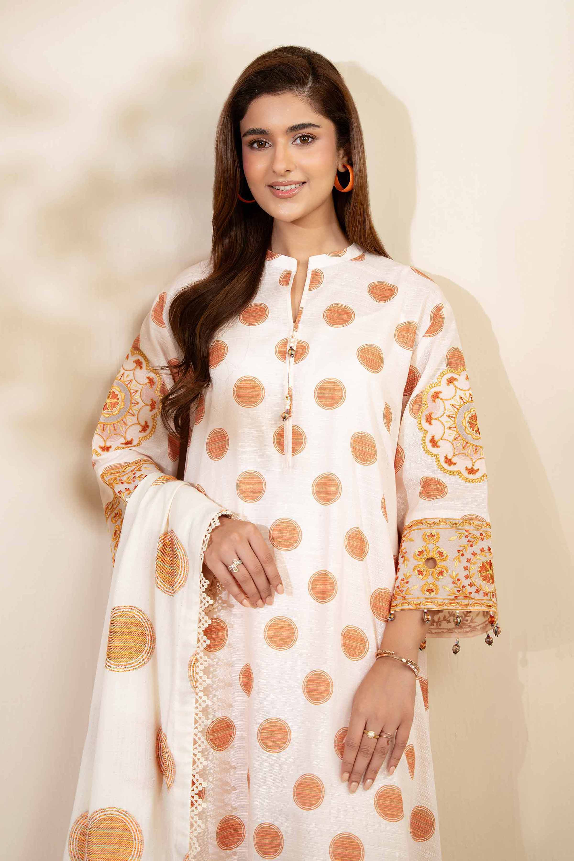 3 Piece - Printed Embroidered Suit - 42502515 - Image 2