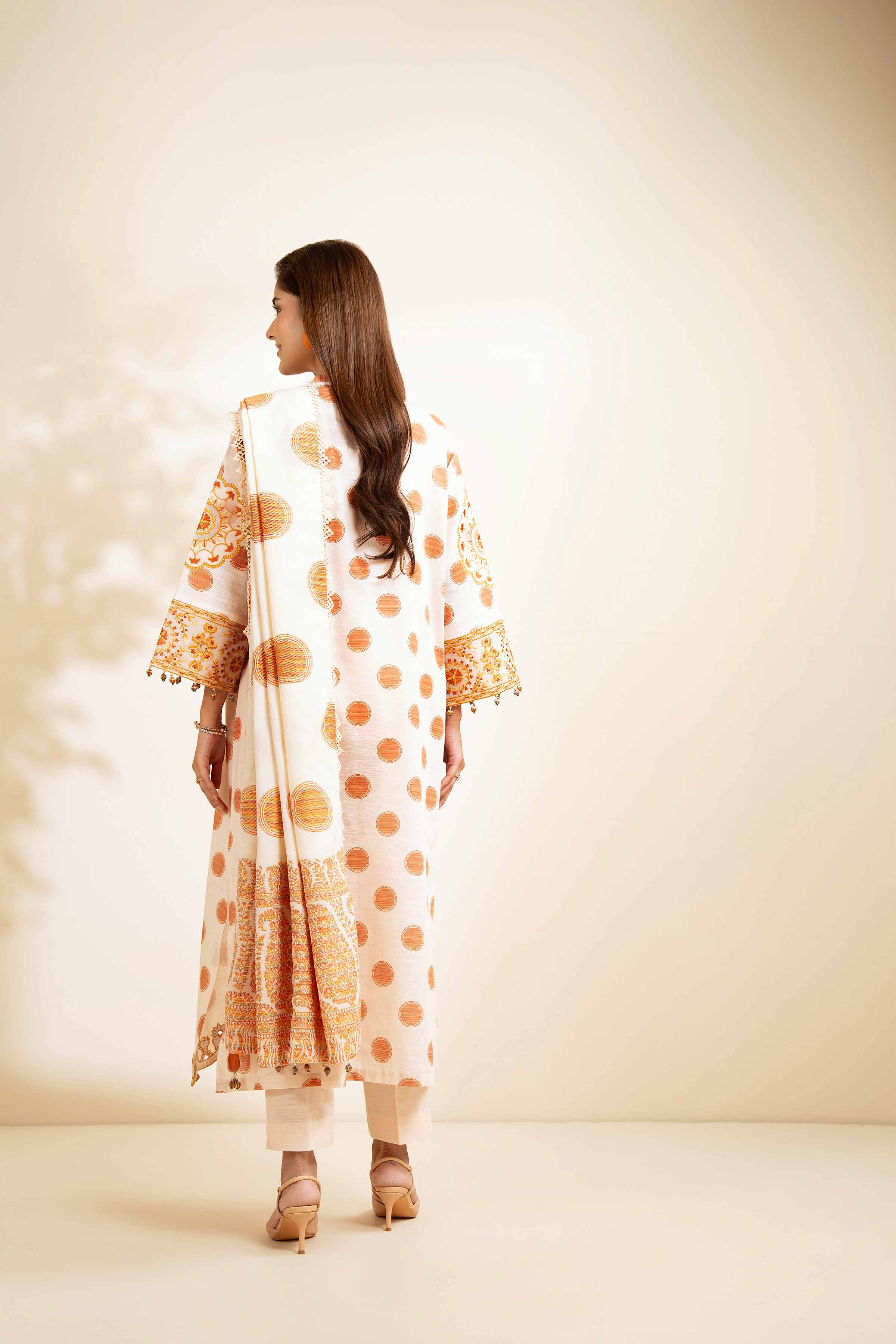 3 Piece - Printed Embroidered Suit - 42502515 - Image 3