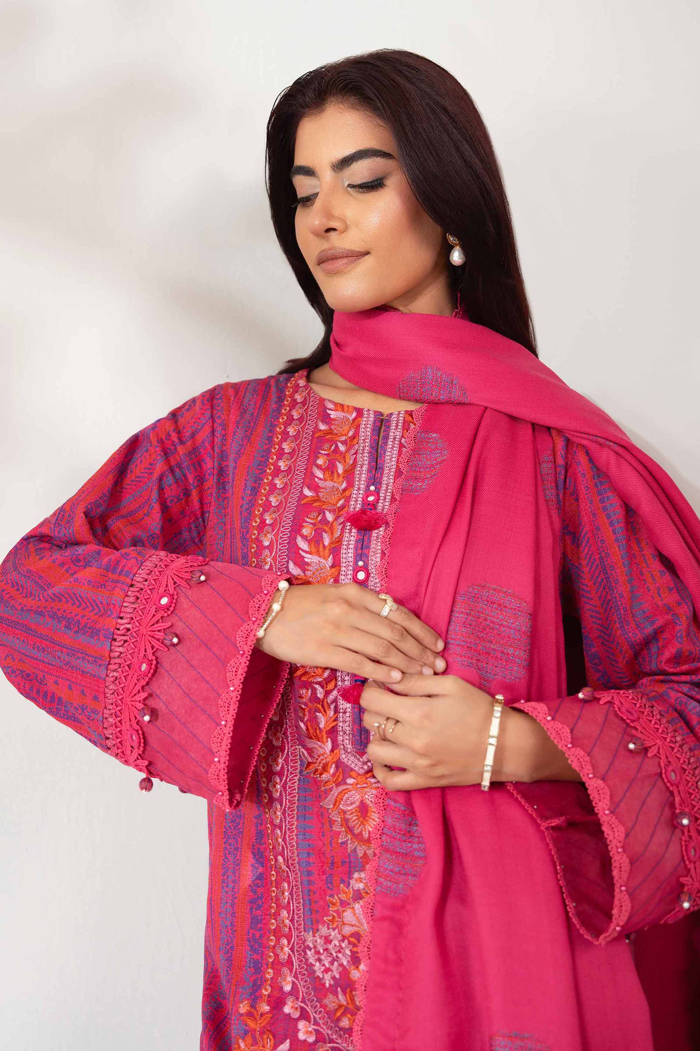 3 Piece - Printed Embroidered Suit - 42502517 - Image 2