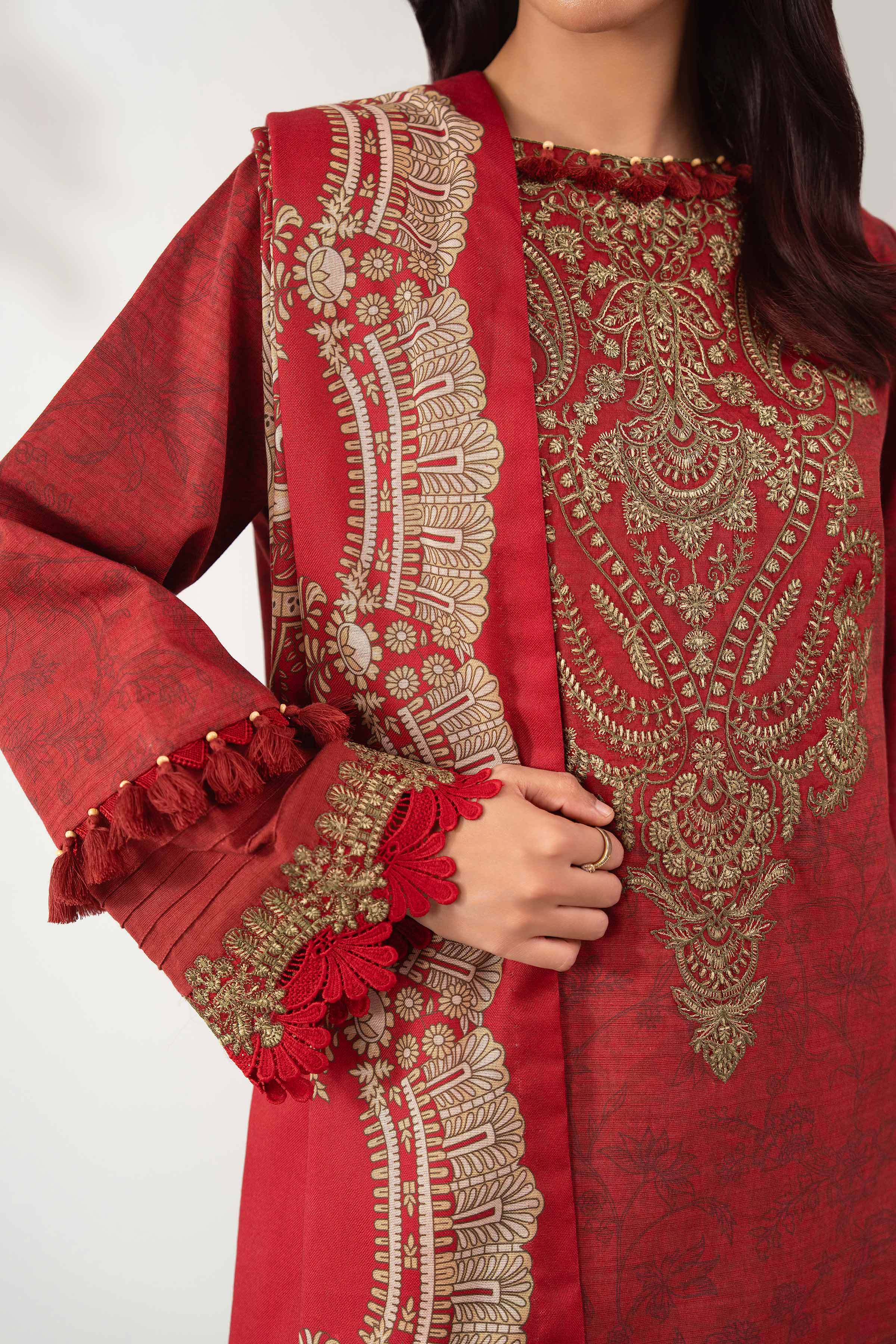 3 Piece - Digital Printed Embroidered Suit - 42502575 - Image 4