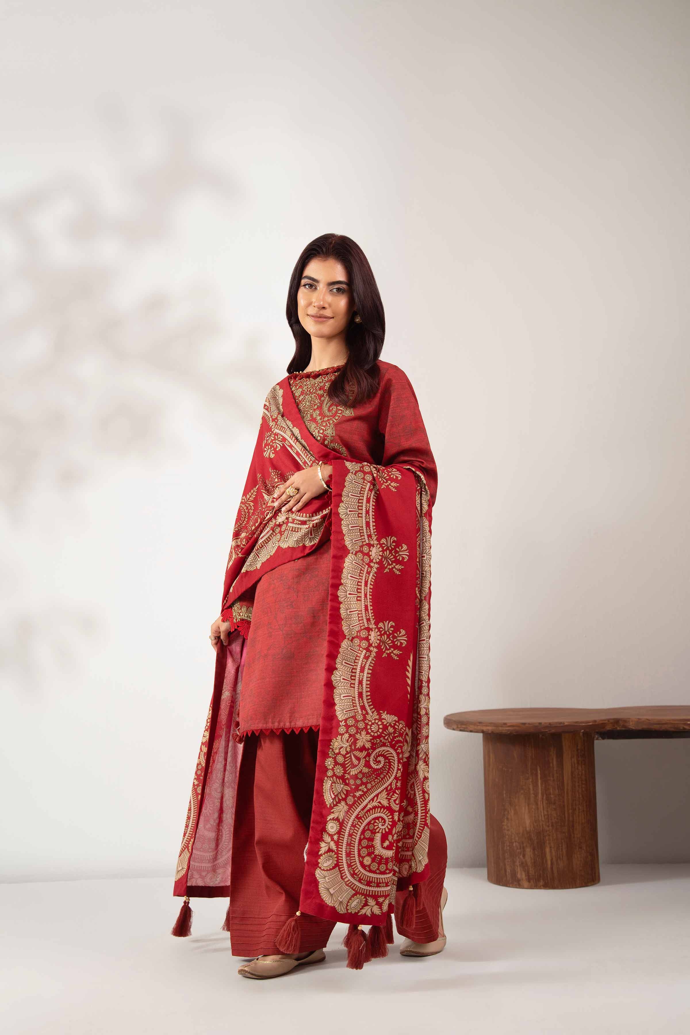 3 Piece - Digital Printed Embroidered Suit - 42502575 - Image 5