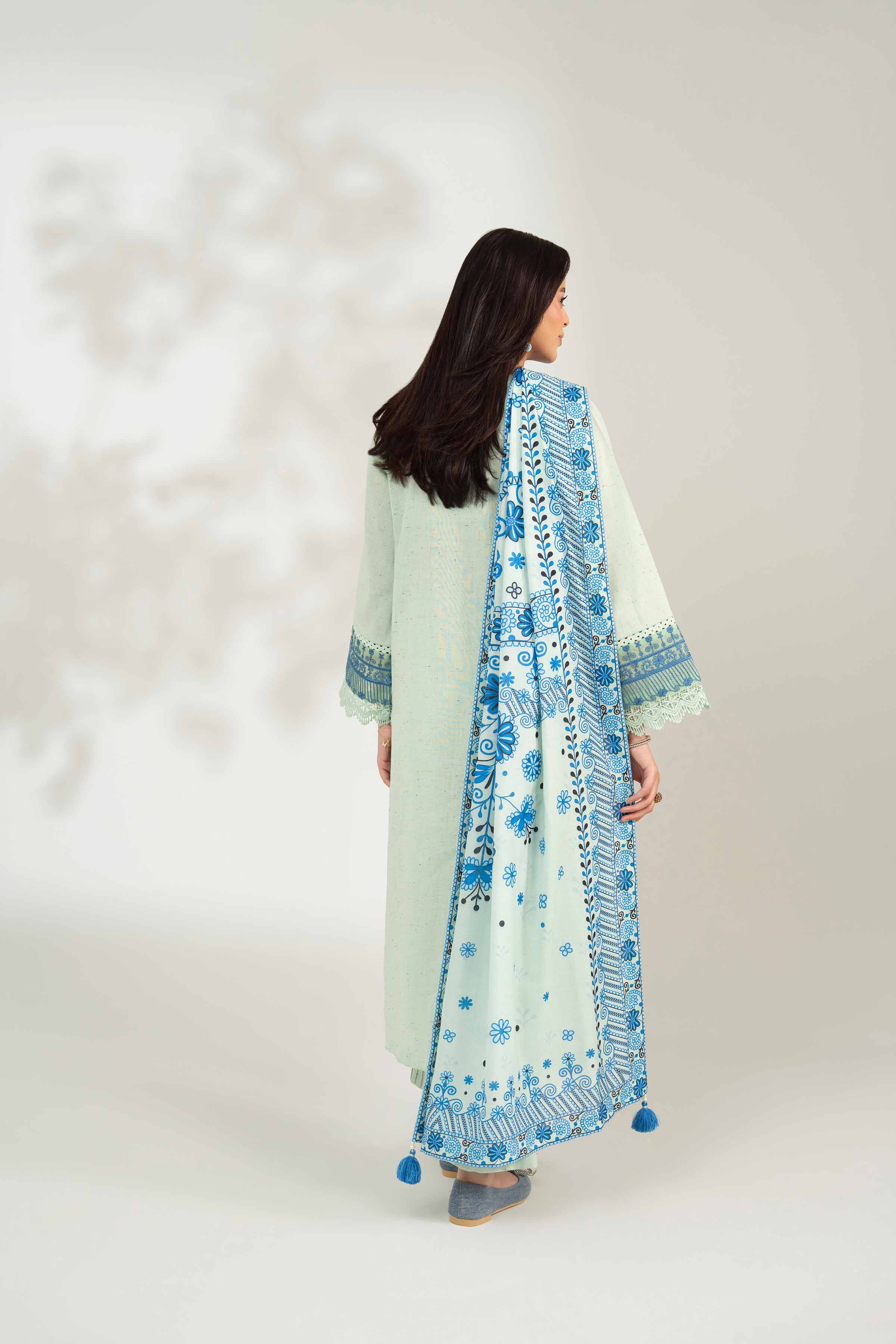 3 Piece - Digital Printed Embroidered Suit - 42502595 - Image 3