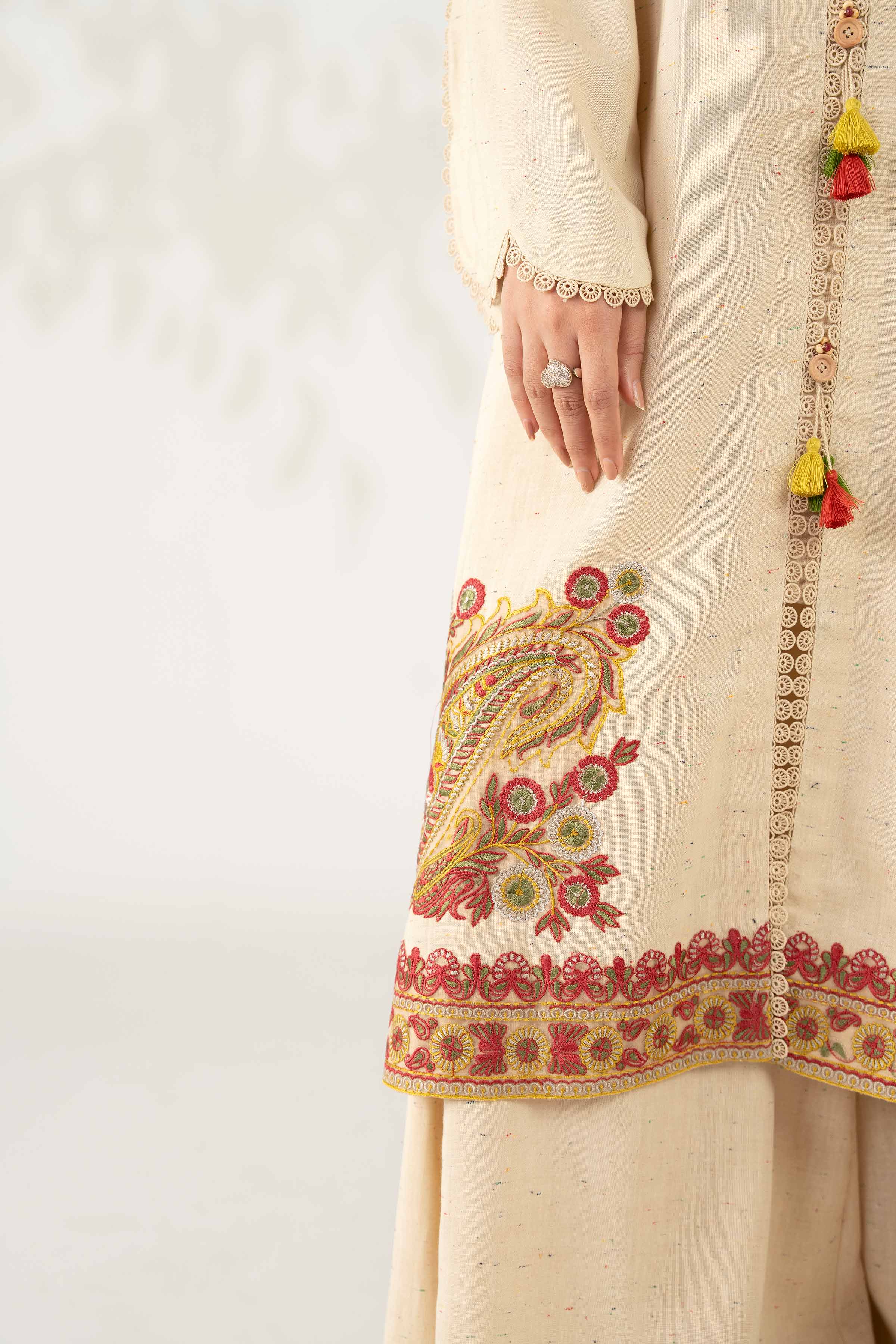 3 Piece - Digital Printed Embroidered Suit - 42502602 - Image 6