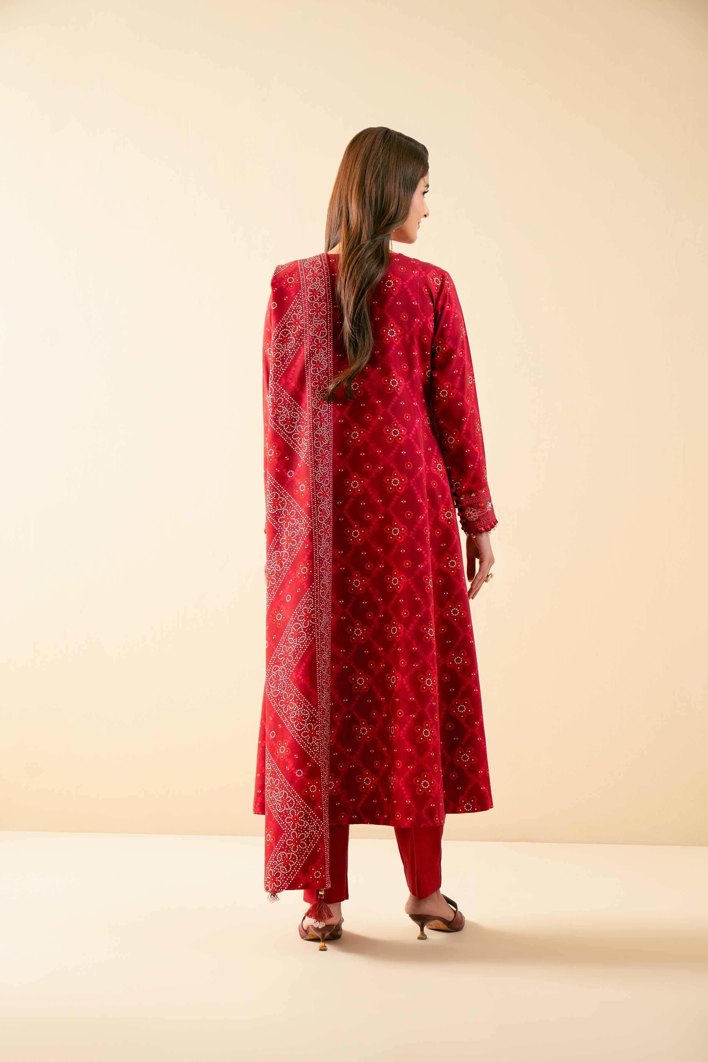3 Piece - Printed Embroidered Suit - 42502617 - Image 3