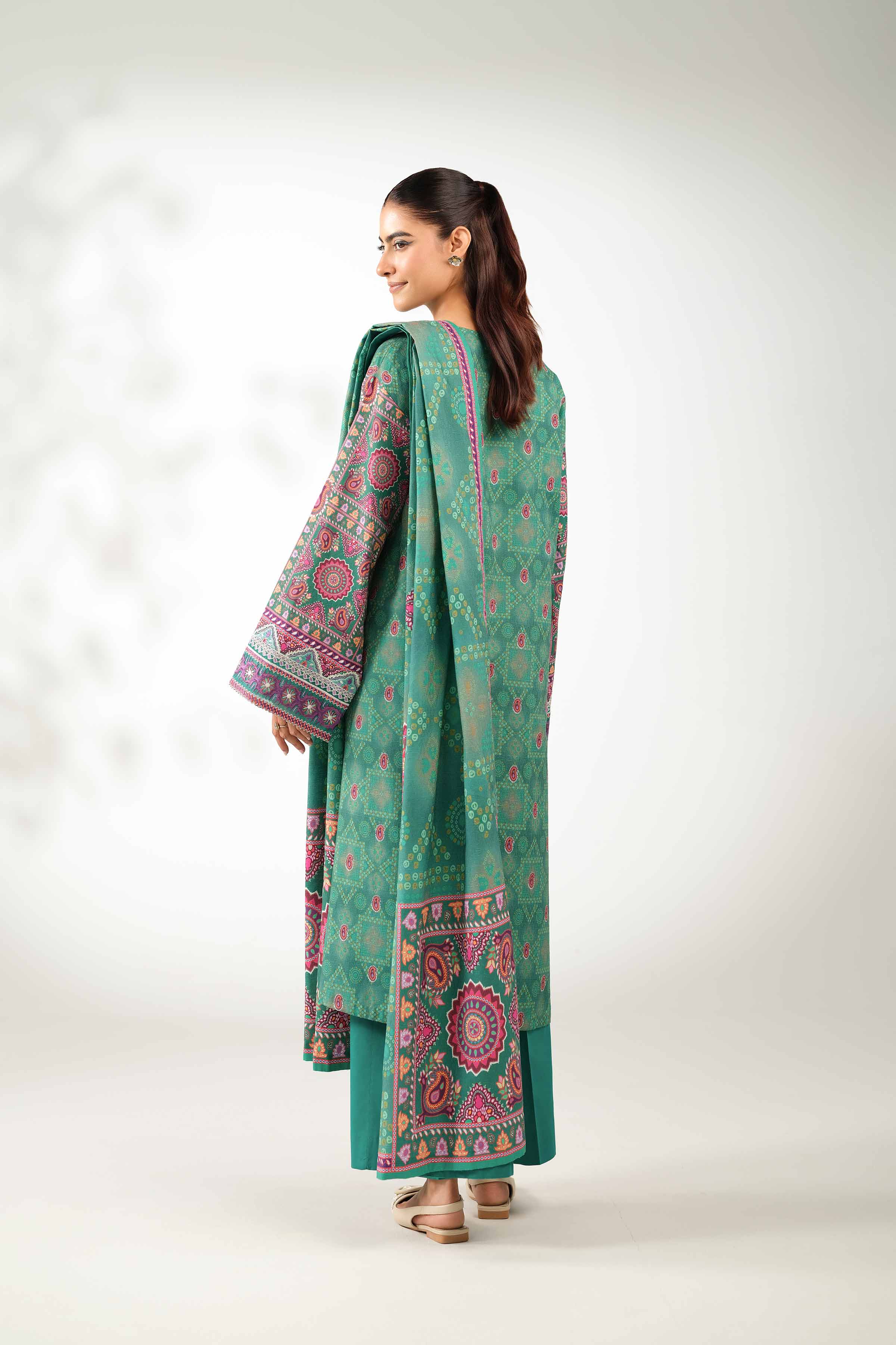 3 Piece - Digital Printed Embroidered Suit - 42502638 - Image 3