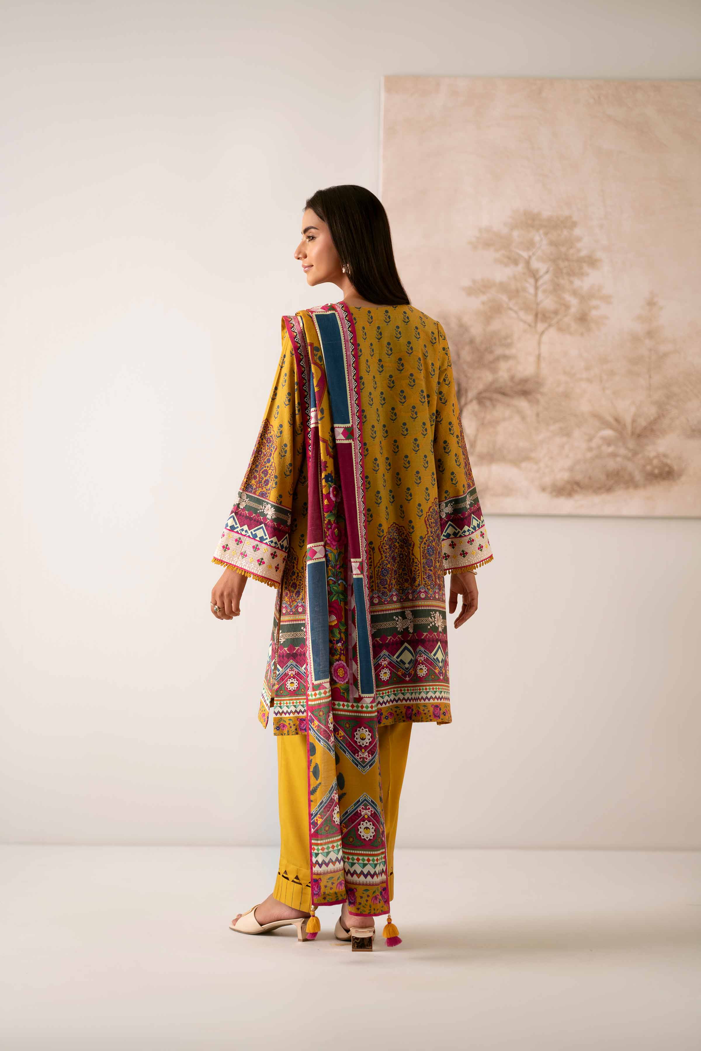 3 Piece - Digital Printed Embroidered Suit - 42502646 - Image 3