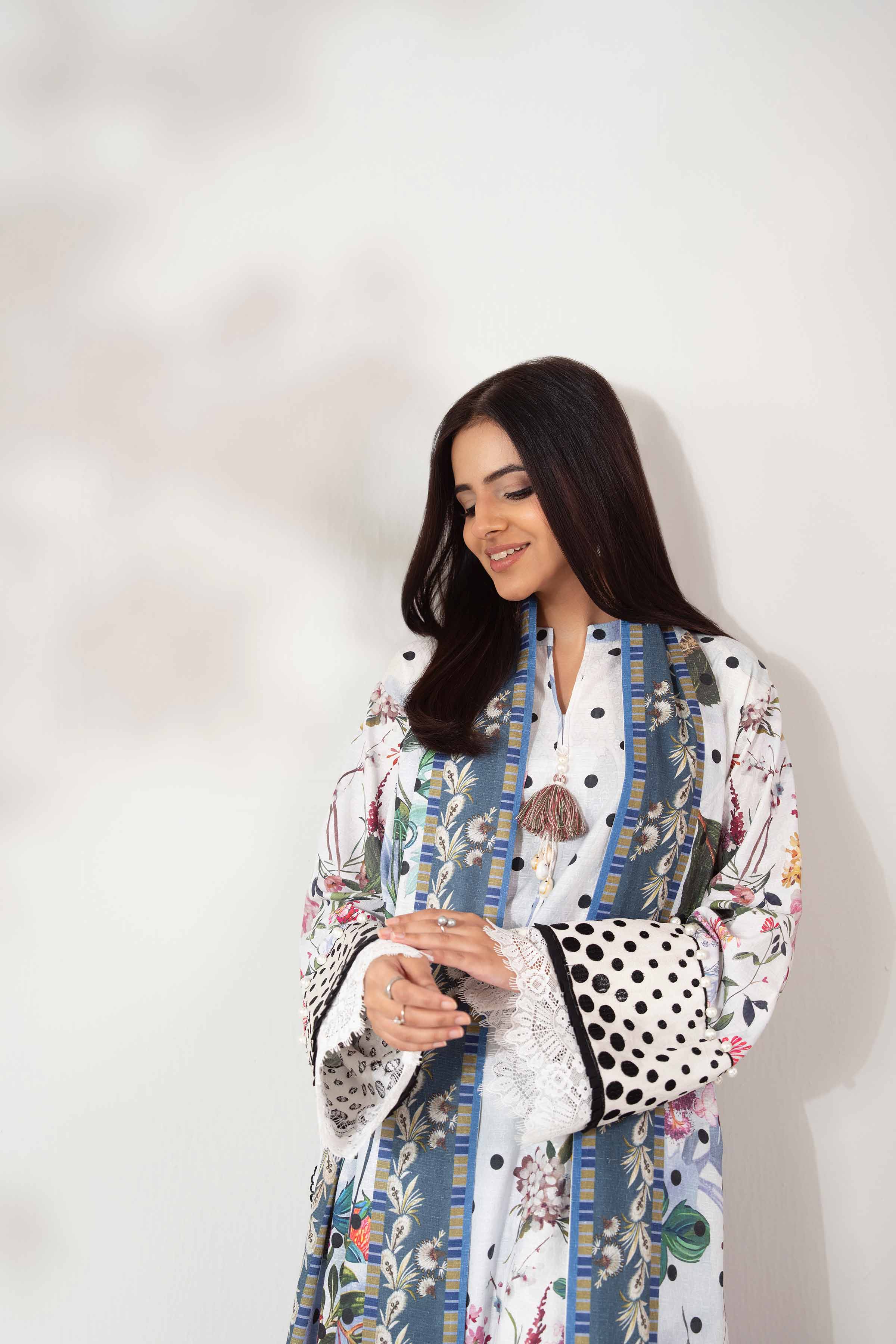 3 Piece - Digital Printed Embroidered Suit - 42502652 - Image 5