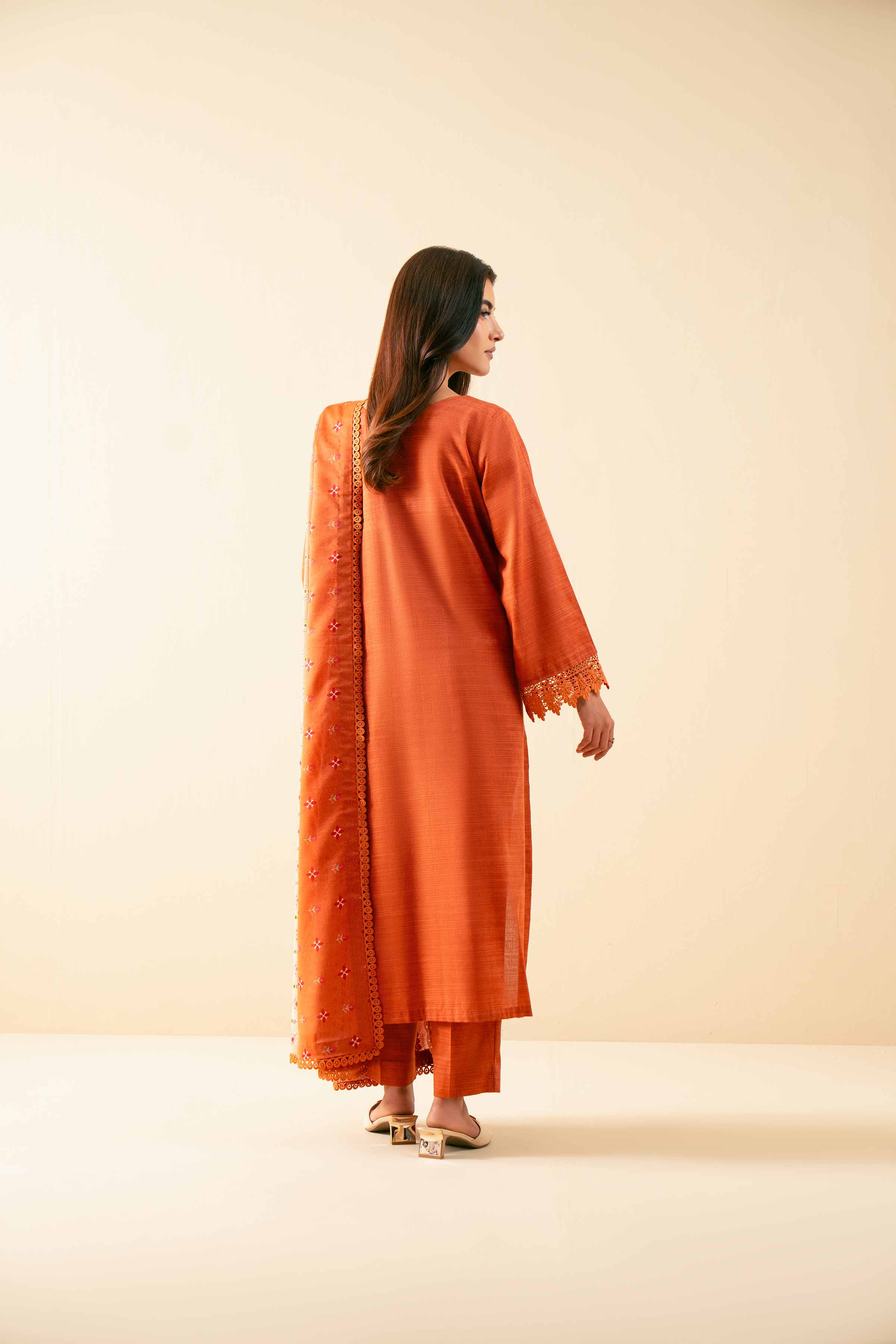 3 Piece - Printed Embroidered Suit - 42502685 - Image 3