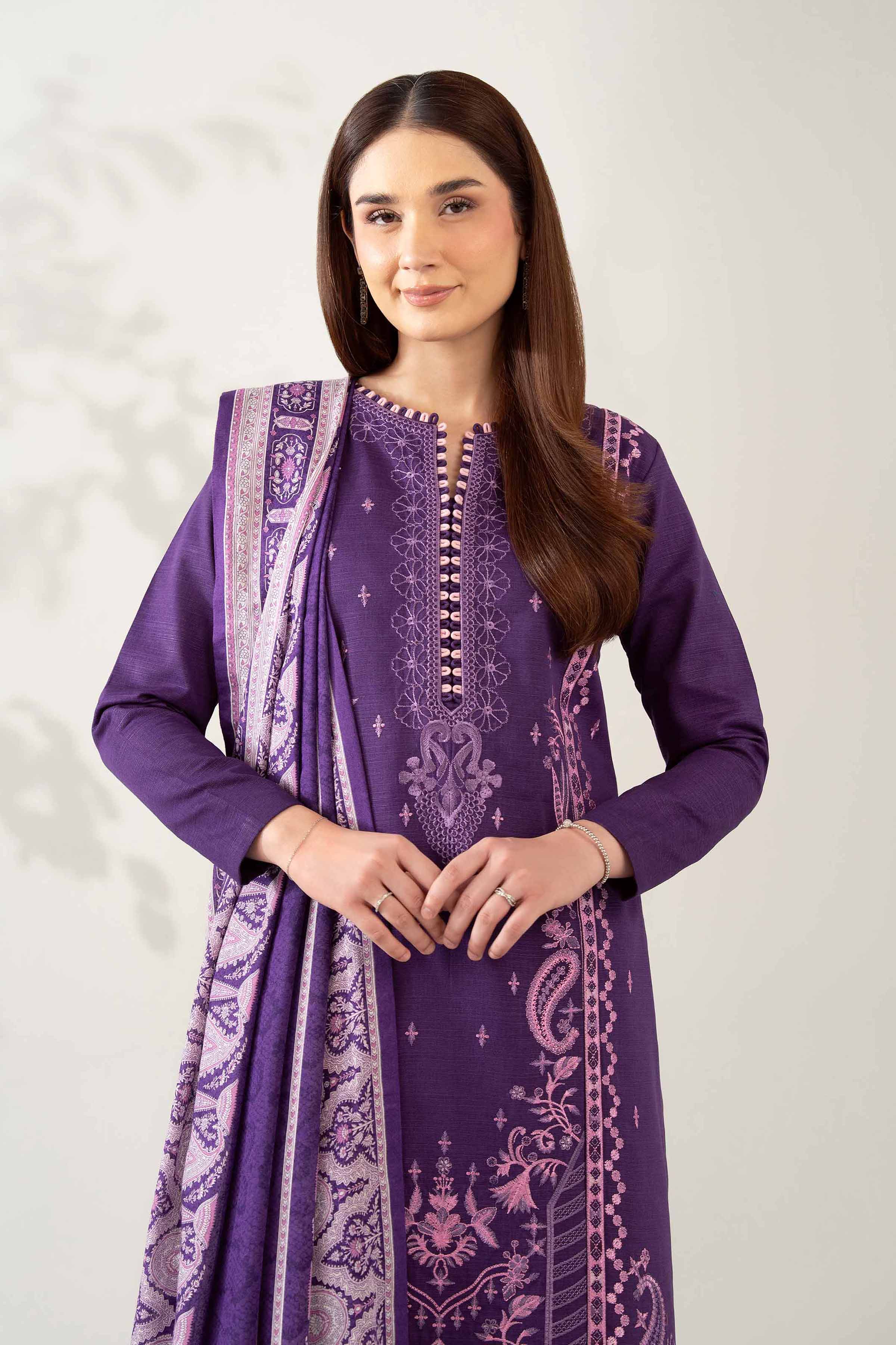 3 Piece - Printed Embroidered Suit - 42502692 - Image 2