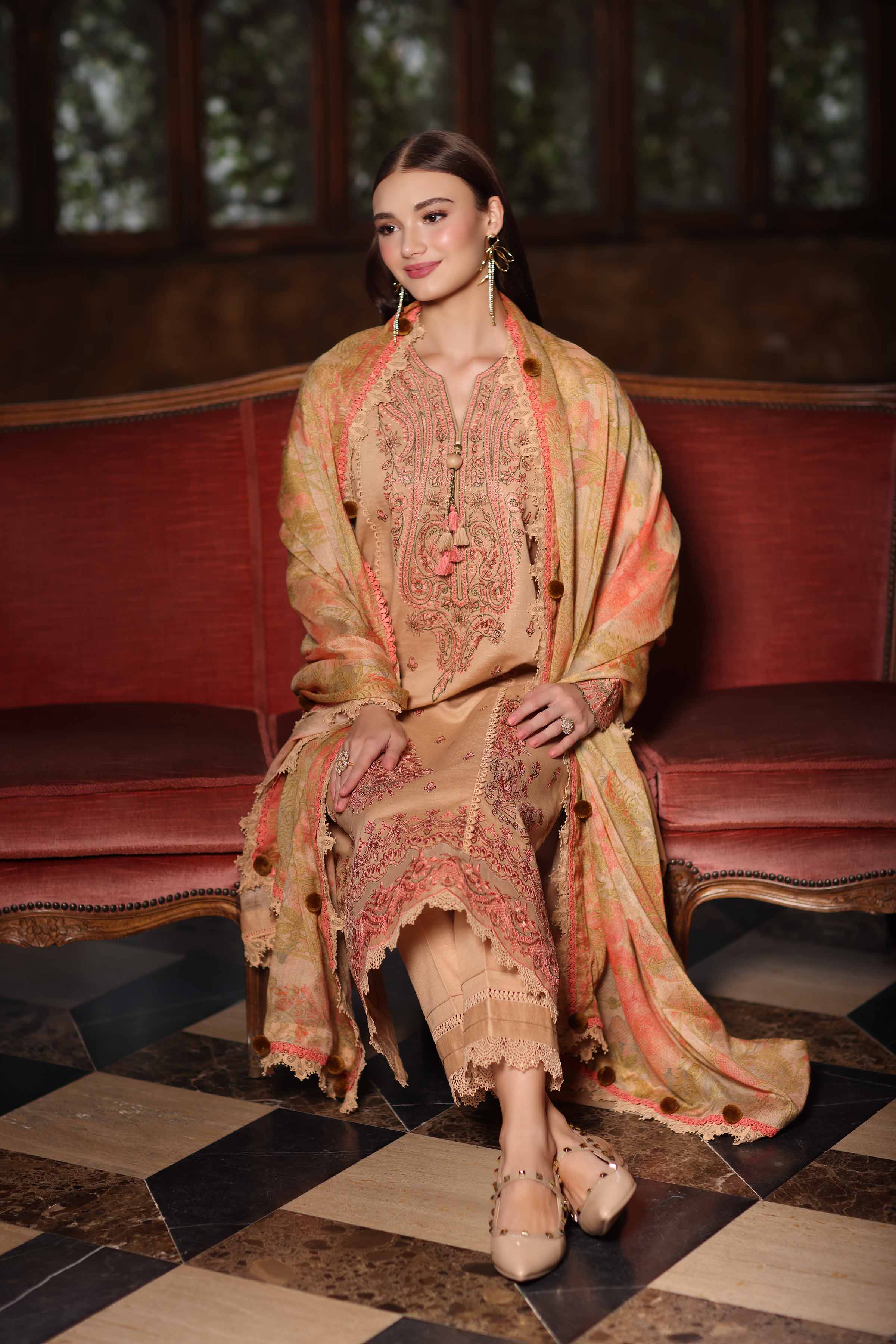 3 Piece - Digital Printed Embroidered Suit - 42502699 - Image 3