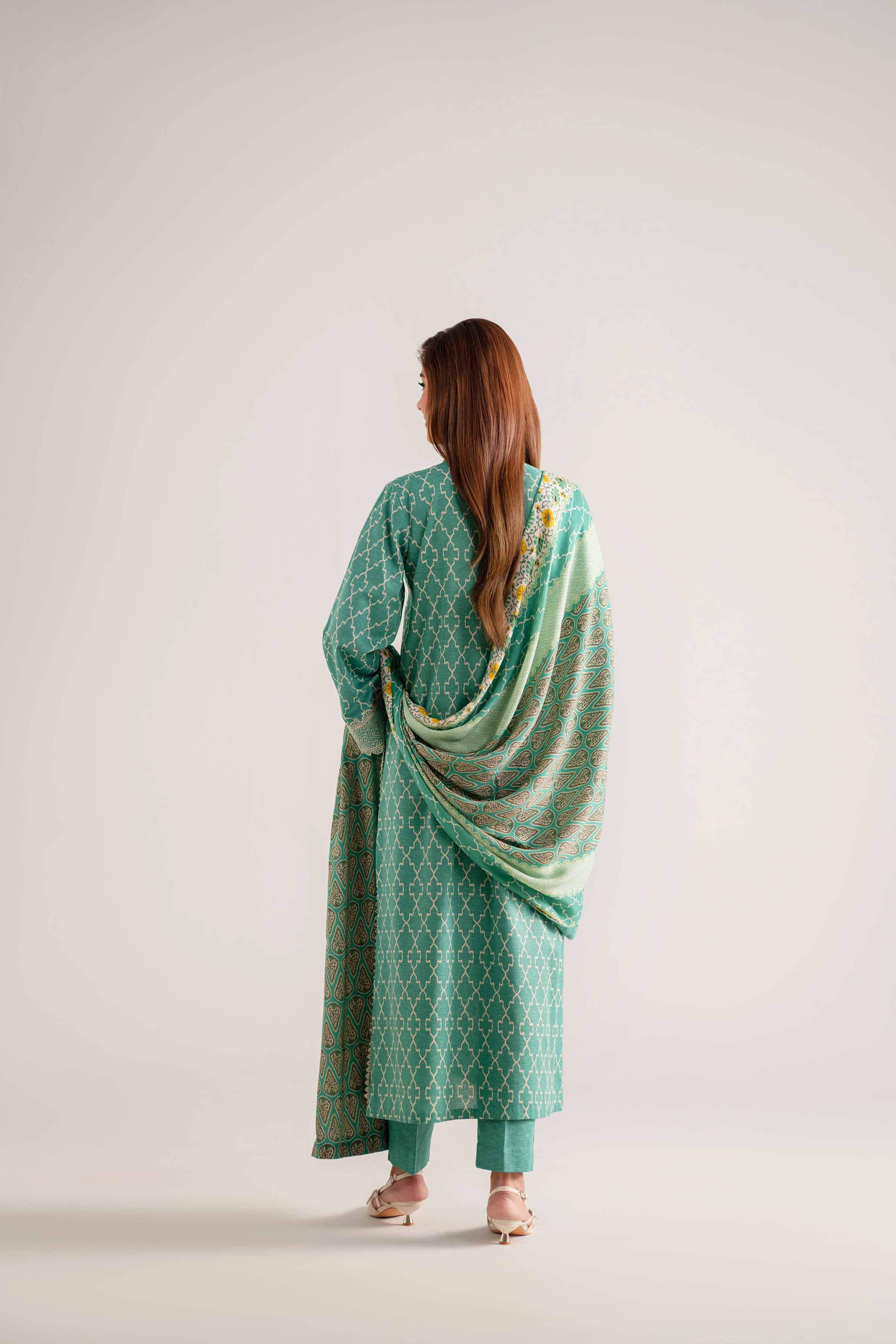 3 Piece - Digital Printed Embroidered Suit - 42502708 - Image 3
