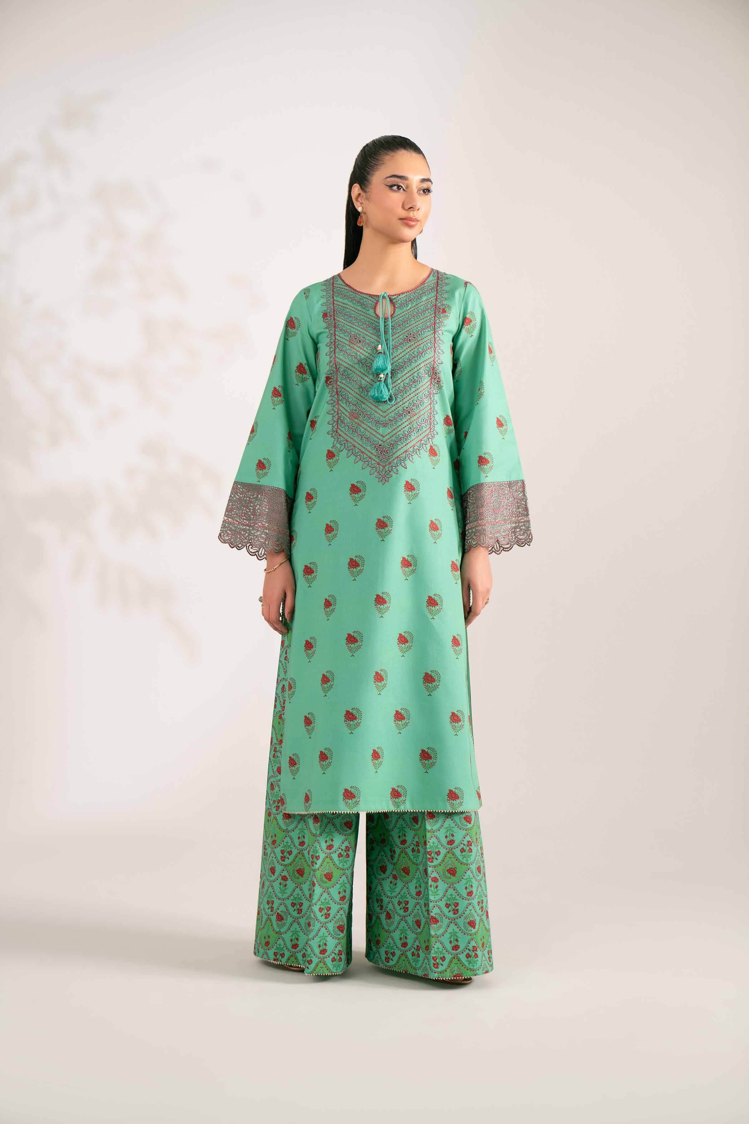 2 Piece - Printed Embroidered Suit - 42502846 - Image 4