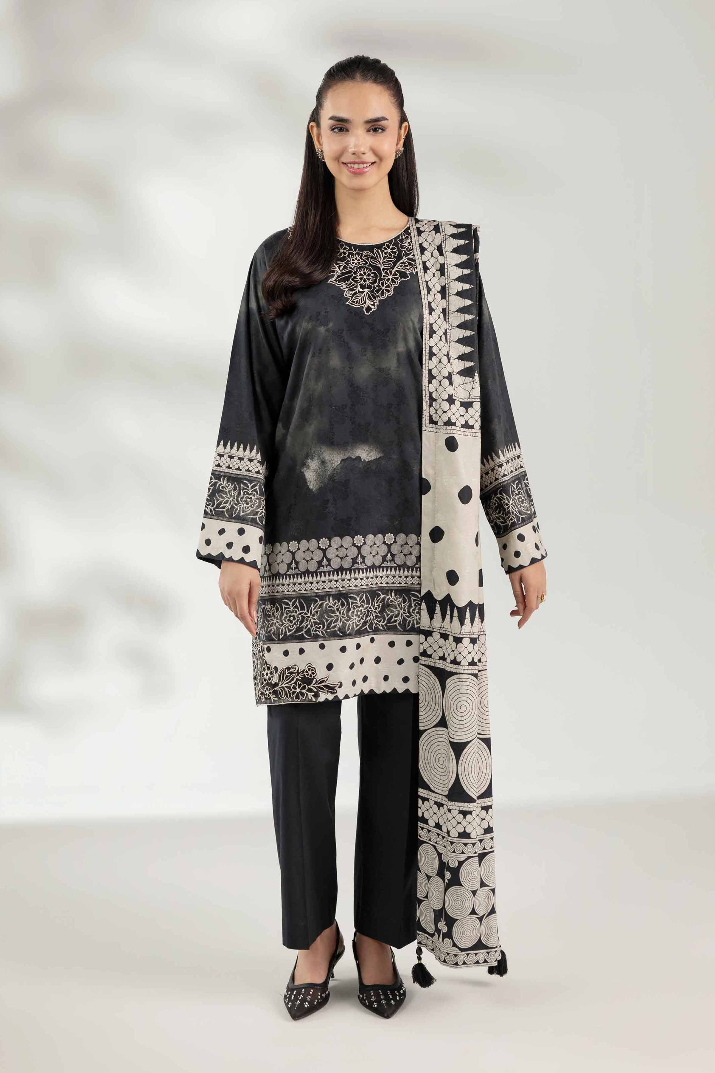 3 Piece - Digital Printed Embroidered Suit - 42502891 - Image 2