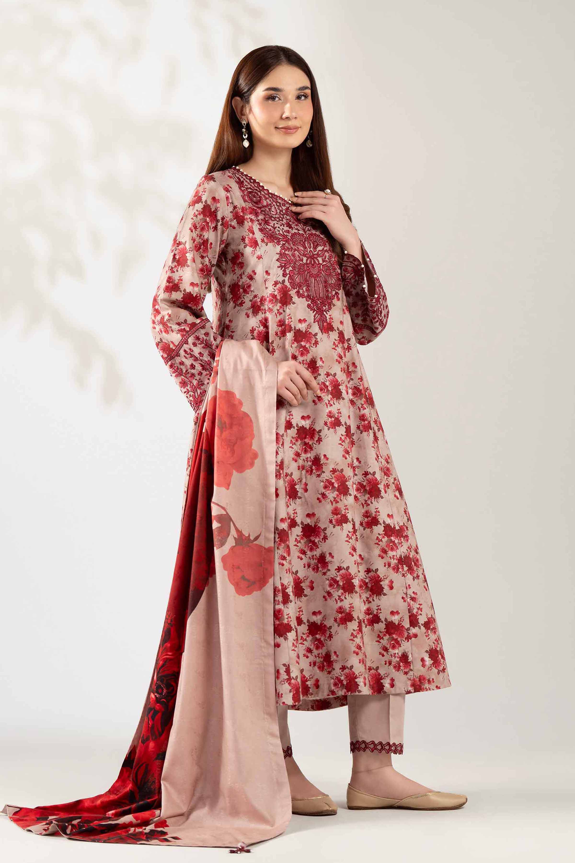 3 Piece - Digital Printed Embroidered Suit - 42502894 - Image 2