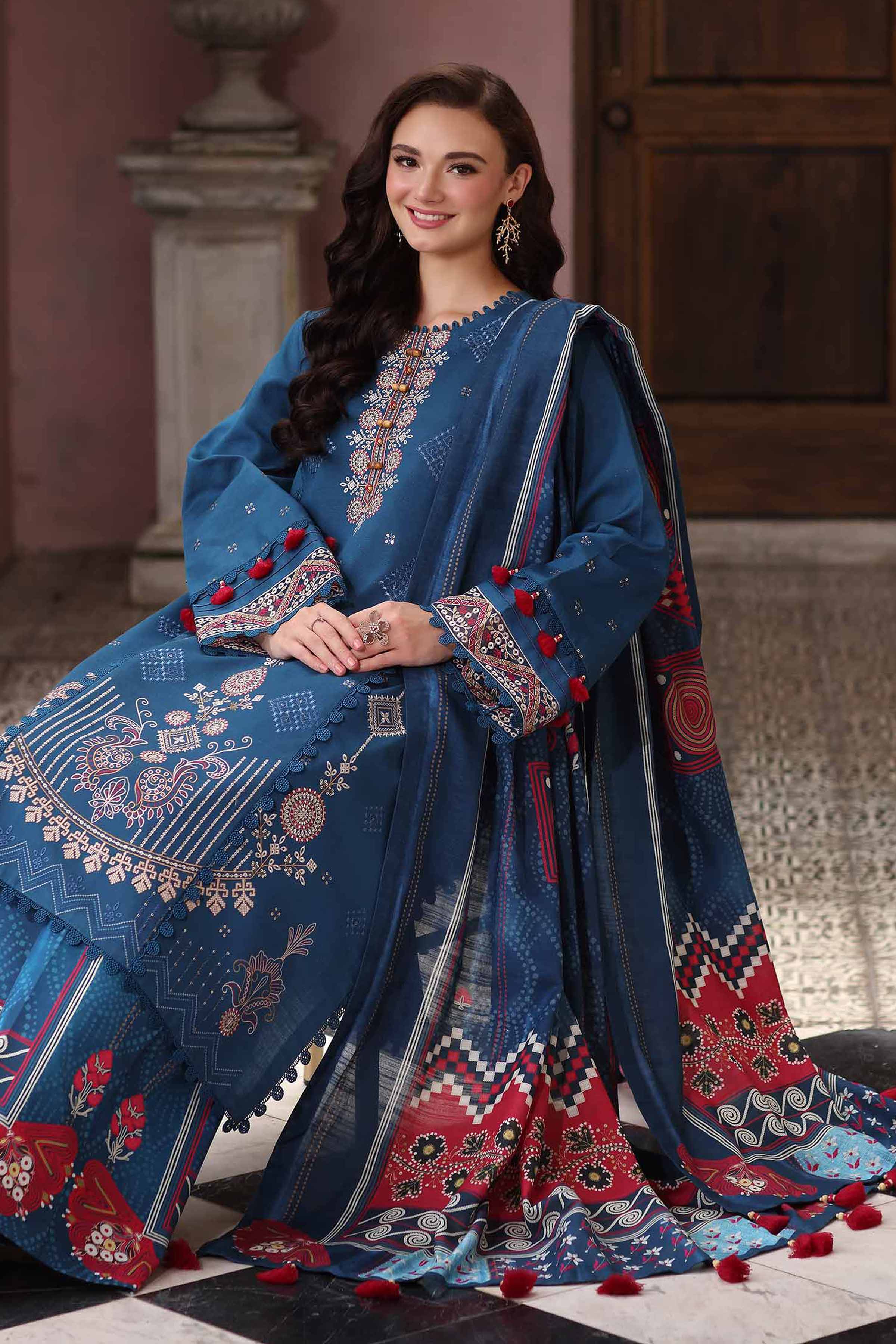 3 Piece - Digital Printed Embroidered Suit - 42502910 - Image 2