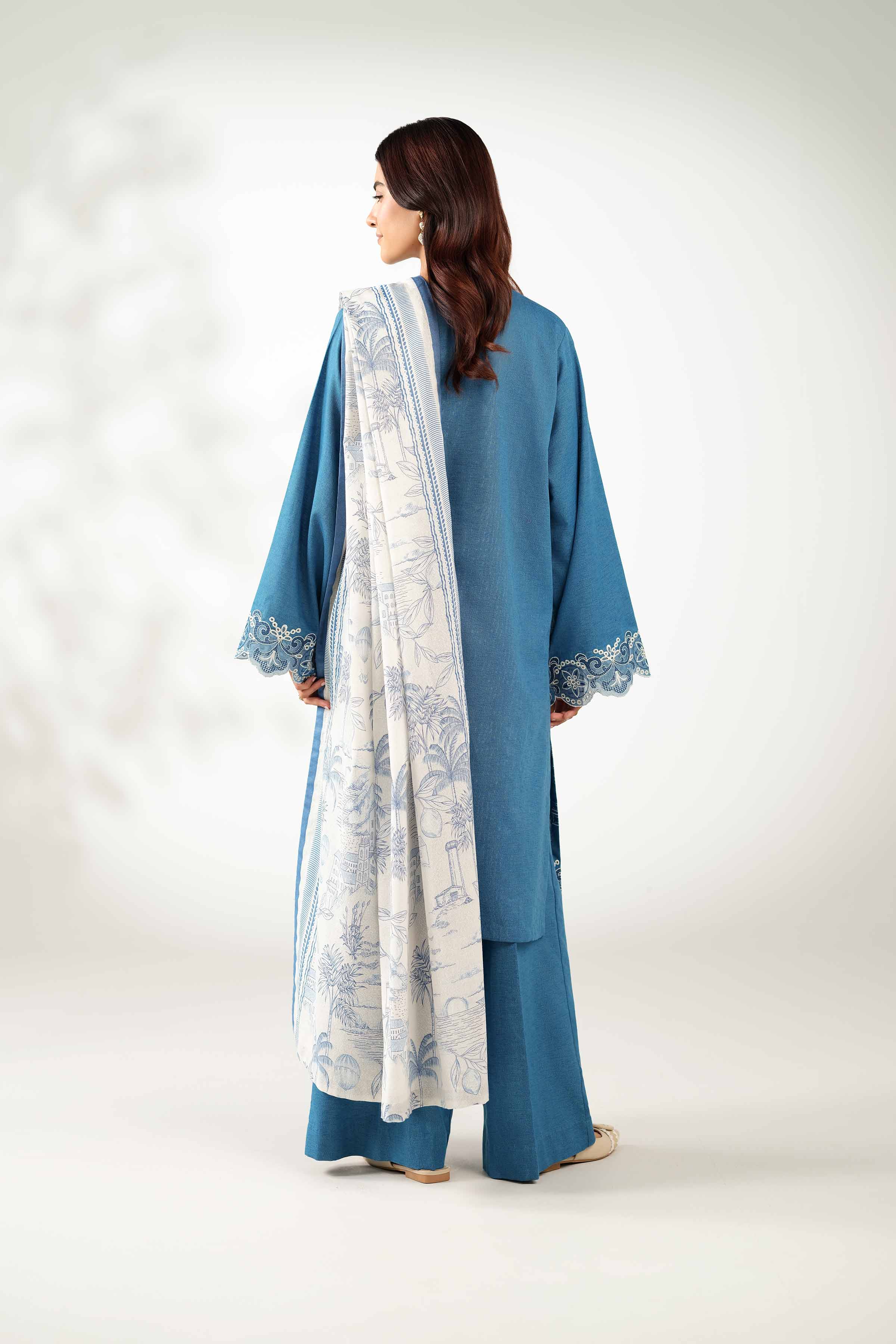 3 Piece - Printed Embroidered Suit - 42502959 - Image 3